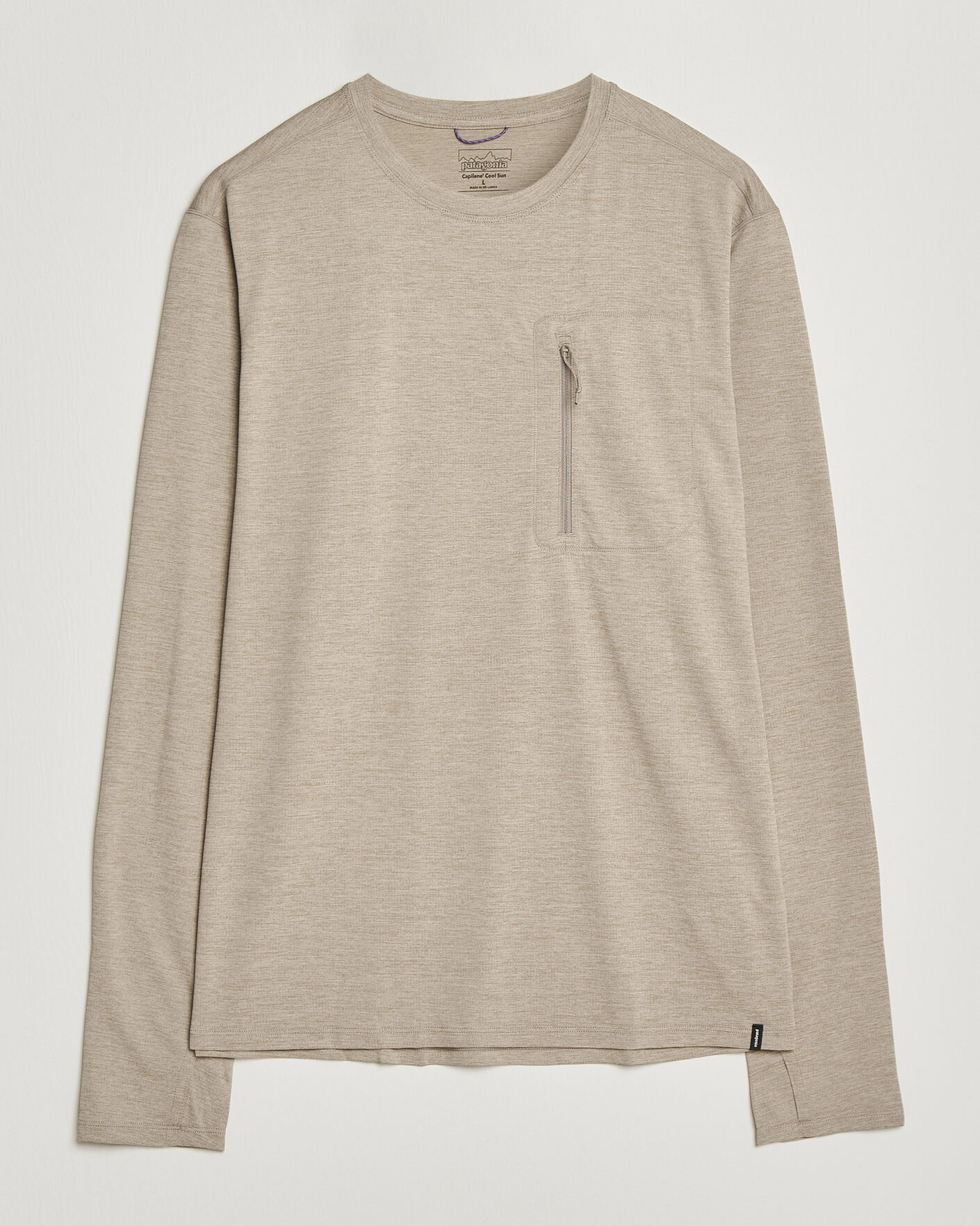 Heren | T-shirts | Patagonia | Cap Cool Long Sleeve Sun Shirt Seabird Grey