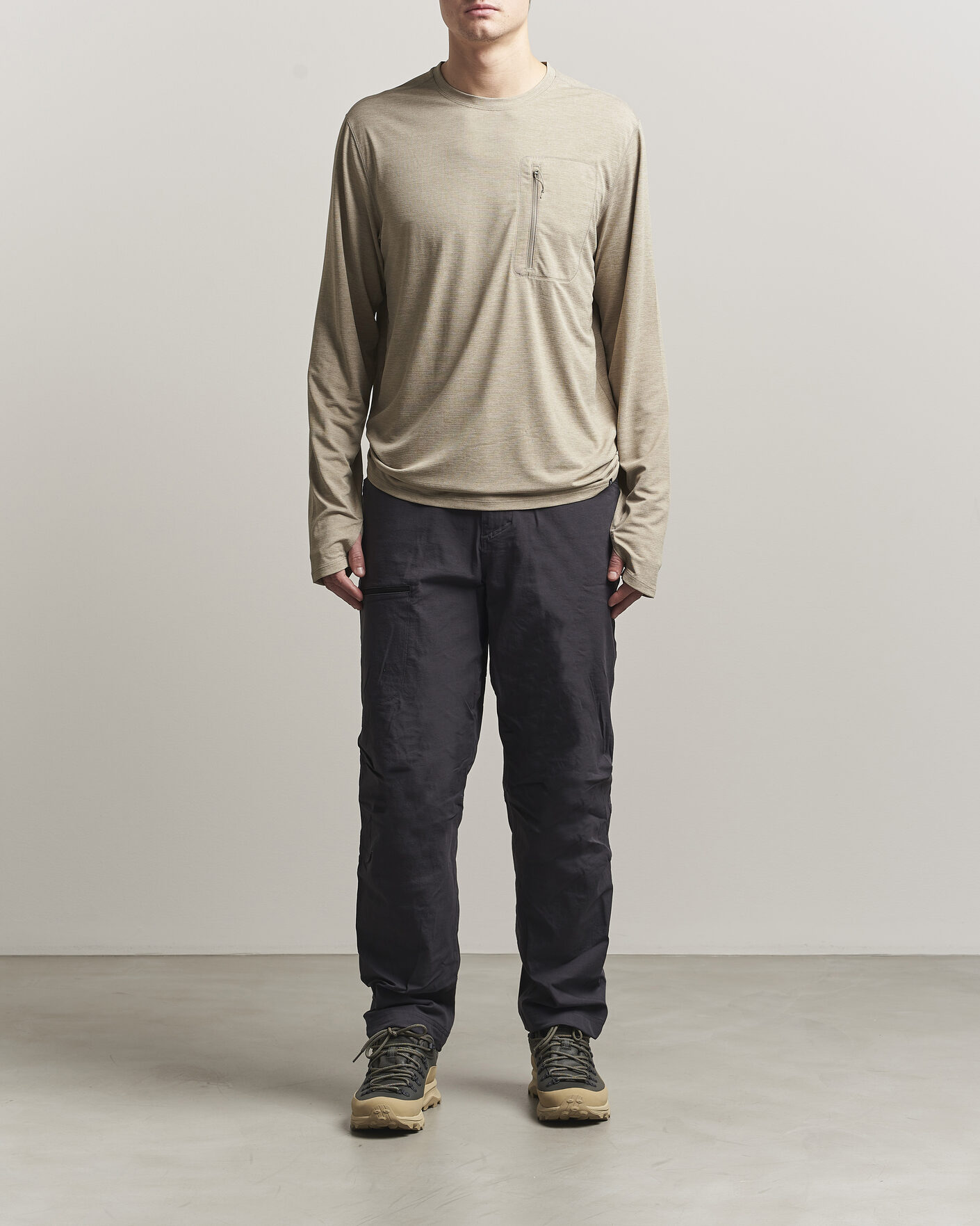 Homme | T-shirts | Patagonia | Cap Cool Long Sleeve Sun Shirt Seabird Grey