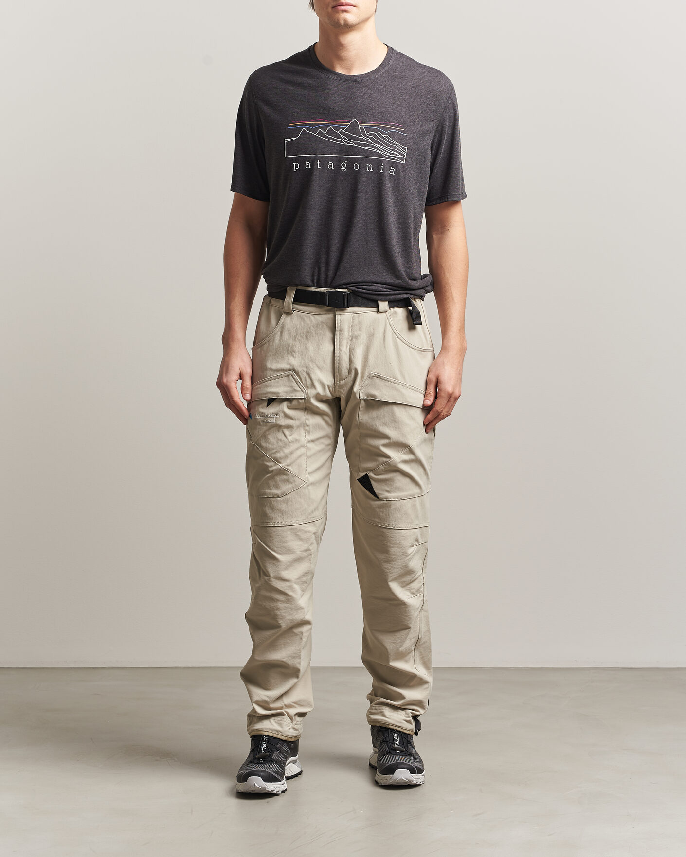 Heren | T-shirts | Patagonia | Cap Cool Trail T-Shirt Ink Black