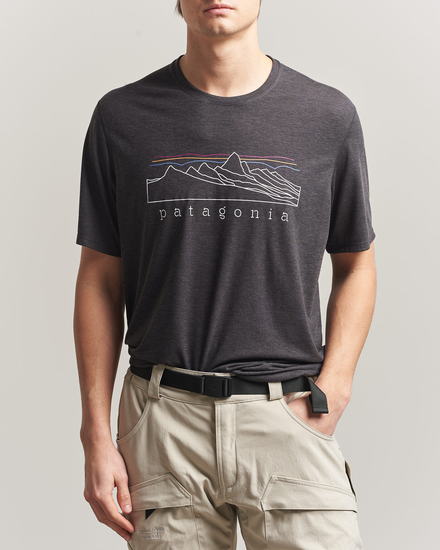 Homme | T-shirts | Patagonia | Cap Cool Trail T-Shirt Ink Black