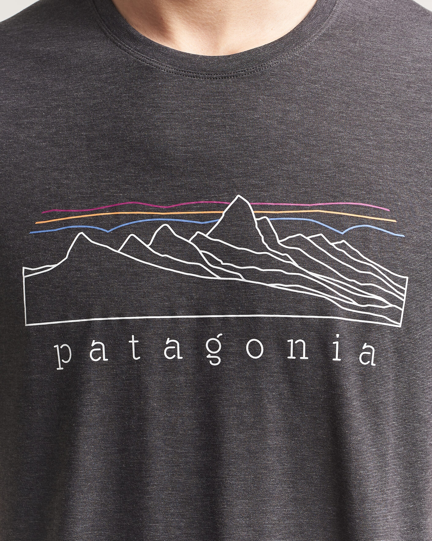 Heren | T-shirts | Patagonia | Cap Cool Trail T-Shirt Ink Black