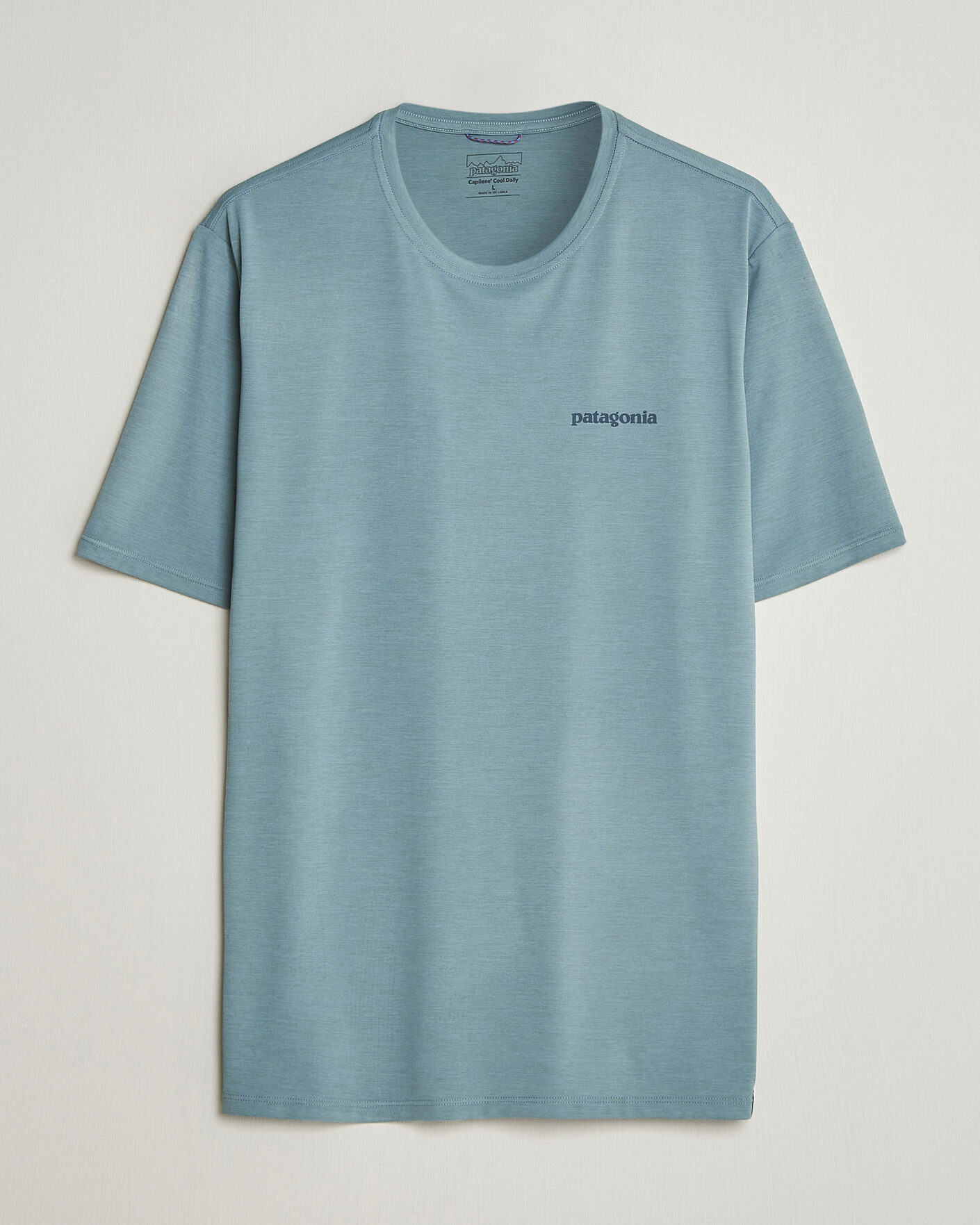 Heren | T-shirts | Patagonia | Cap Cool Daily Logo T-Shirt Blue Sage