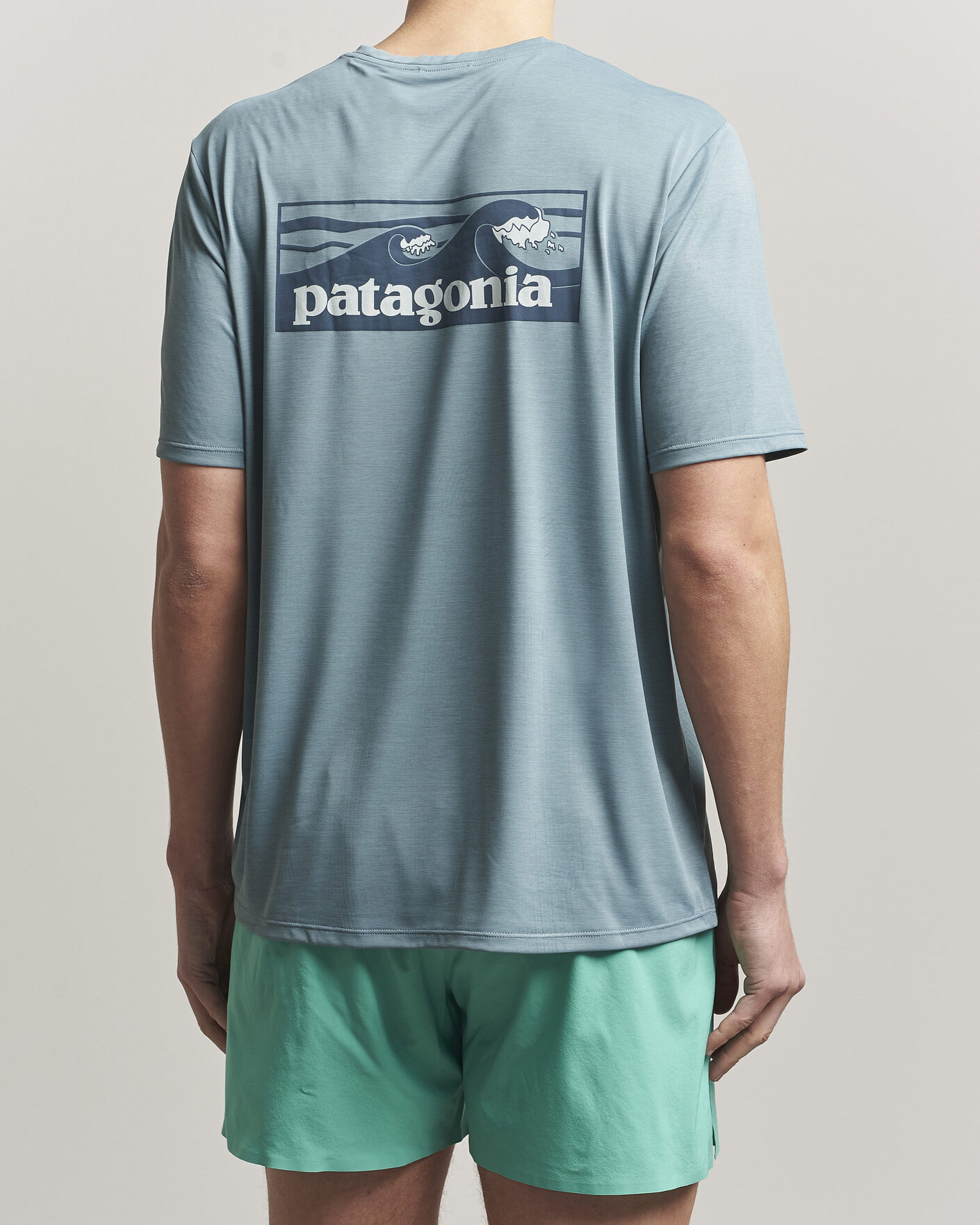 Homme | T-shirts | Patagonia | Cap Cool Daily Logo T-Shirt Blue Sage