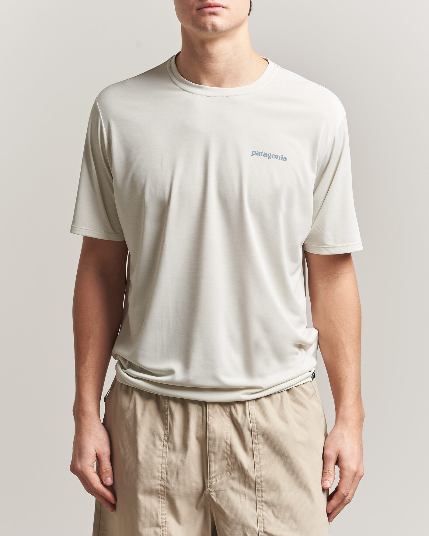 Heren | T-shirts | Patagonia | Cap Cool Daily Logo T-Shirt Dyno White