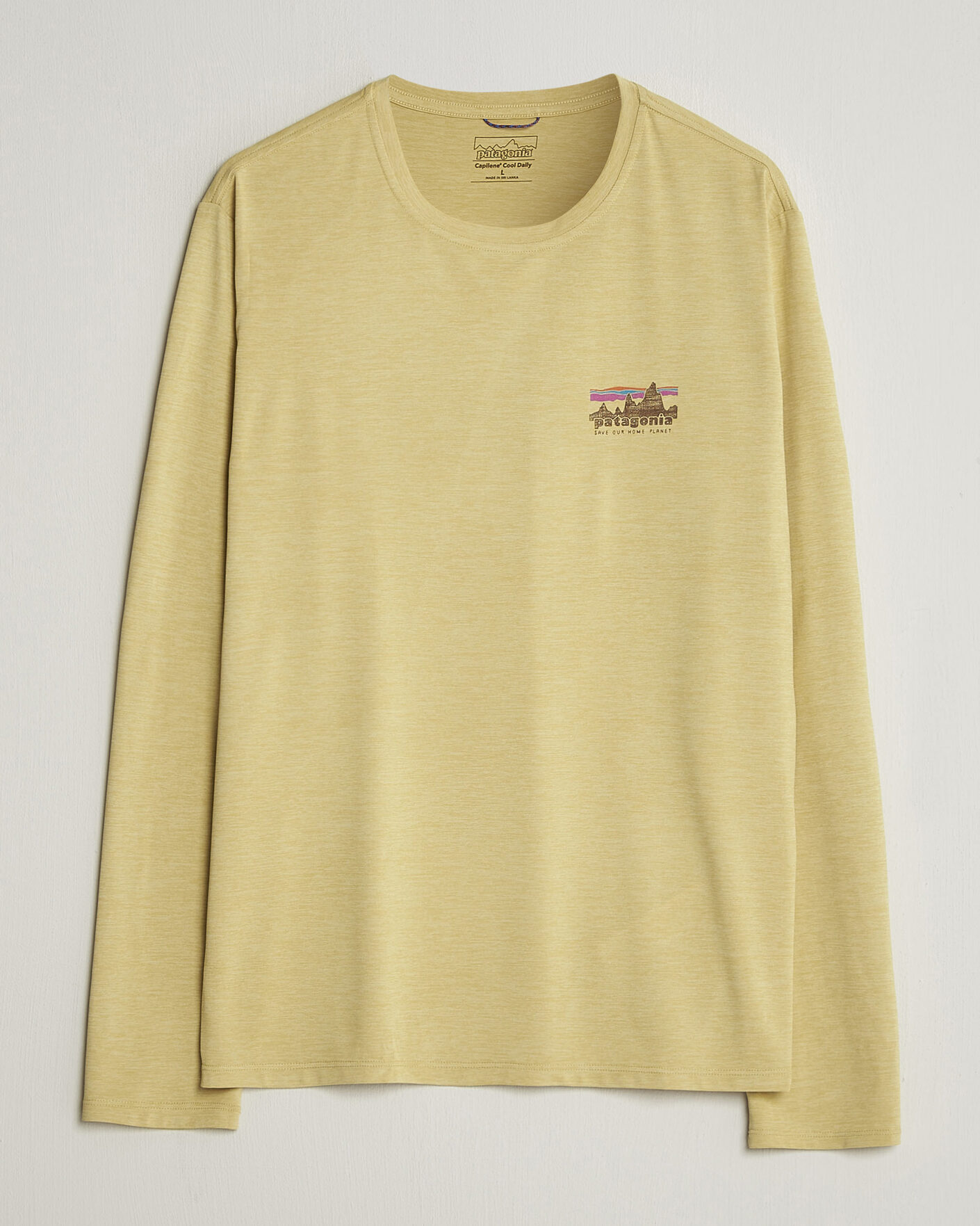 Homme | T-shirts | Patagonia | 73 Skyline Cap Cool Daily Long Sleeve T-Shirt Yellow