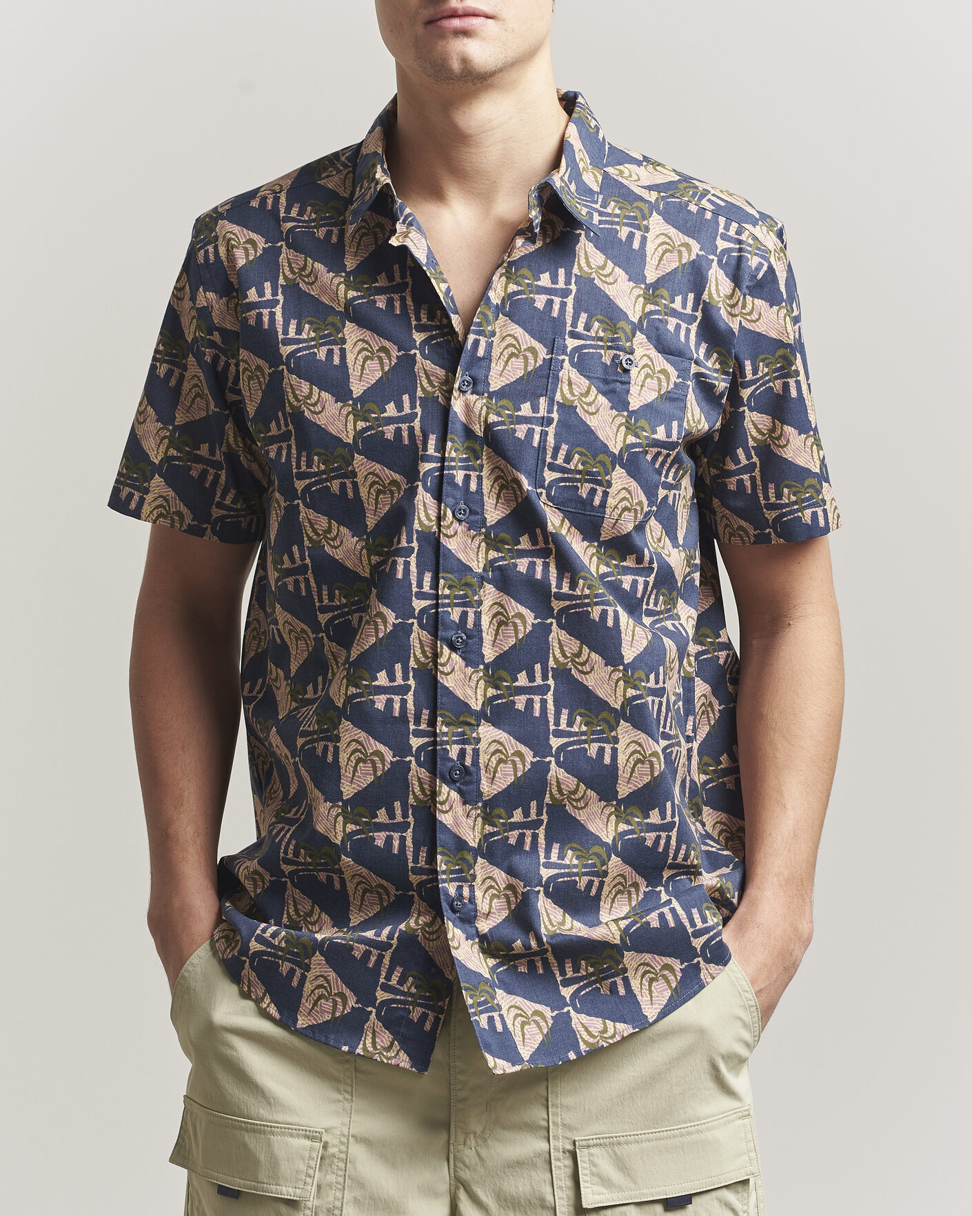 Heren | Overhemden | Patagonia | Go To Short Sleeve Shirt Jaguar Geo