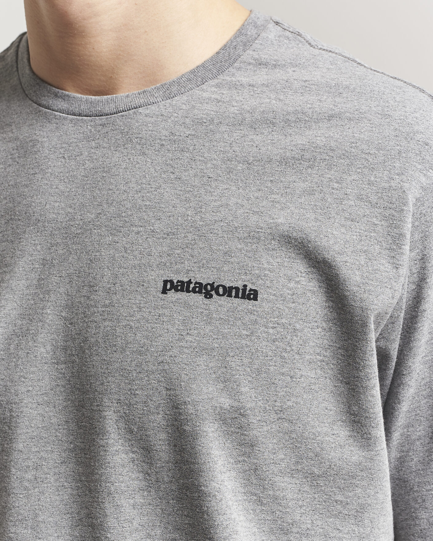 Heren | T-shirts | Patagonia | P-6 Logo T-Shirt Gravel Heather