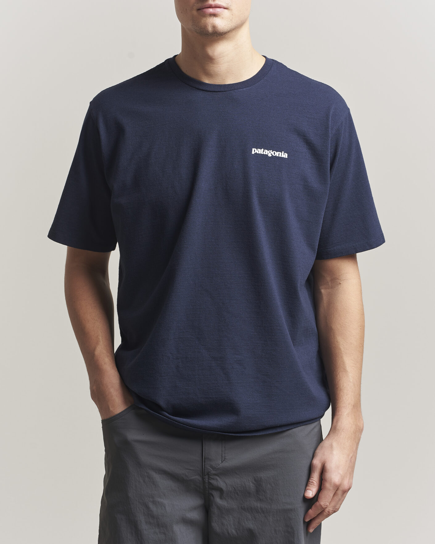 Heren | T-shirts | Patagonia | P-6 Logo T-Shirt New Navy