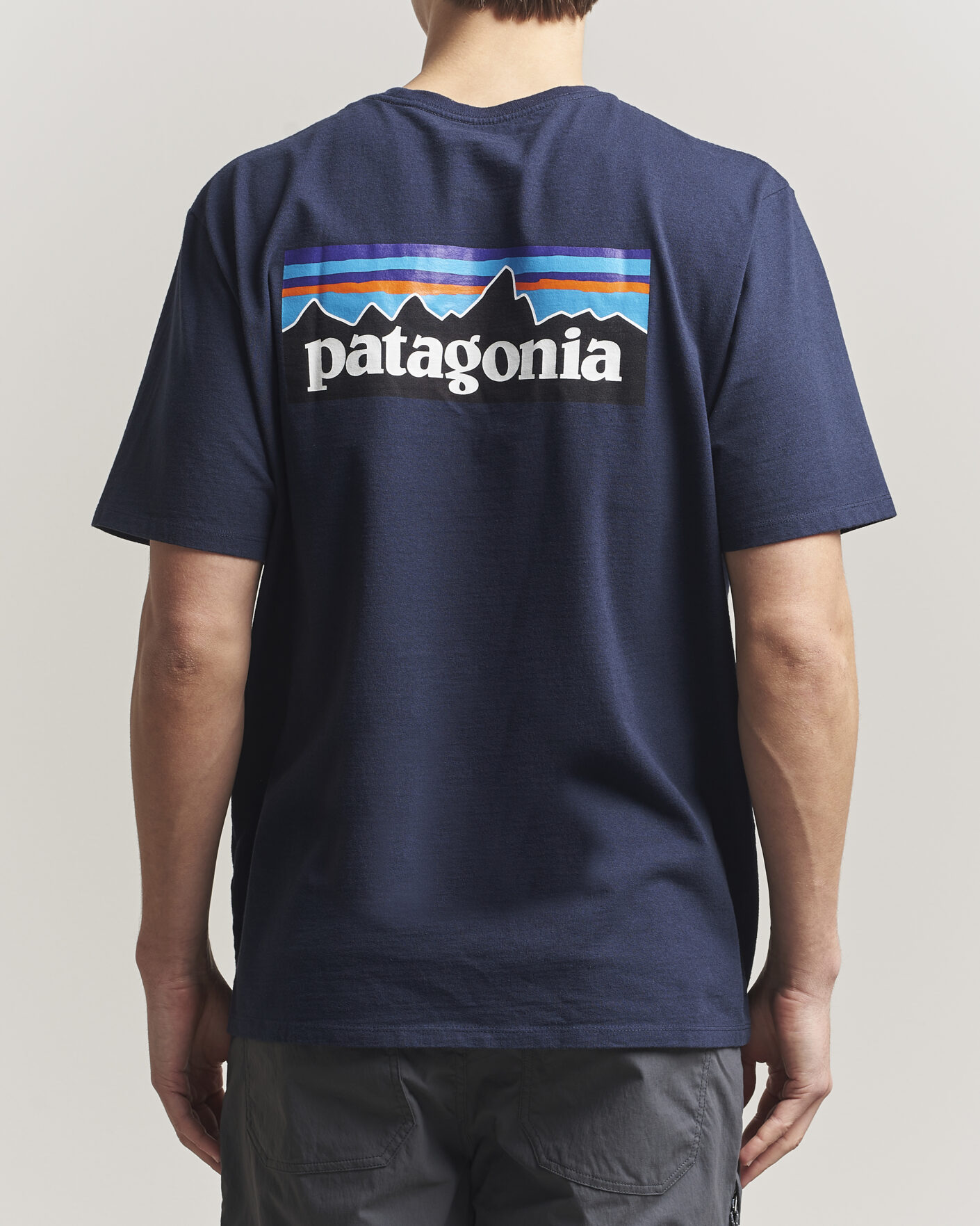 Heren | T-shirts | Patagonia | P-6 Logo T-Shirt New Navy