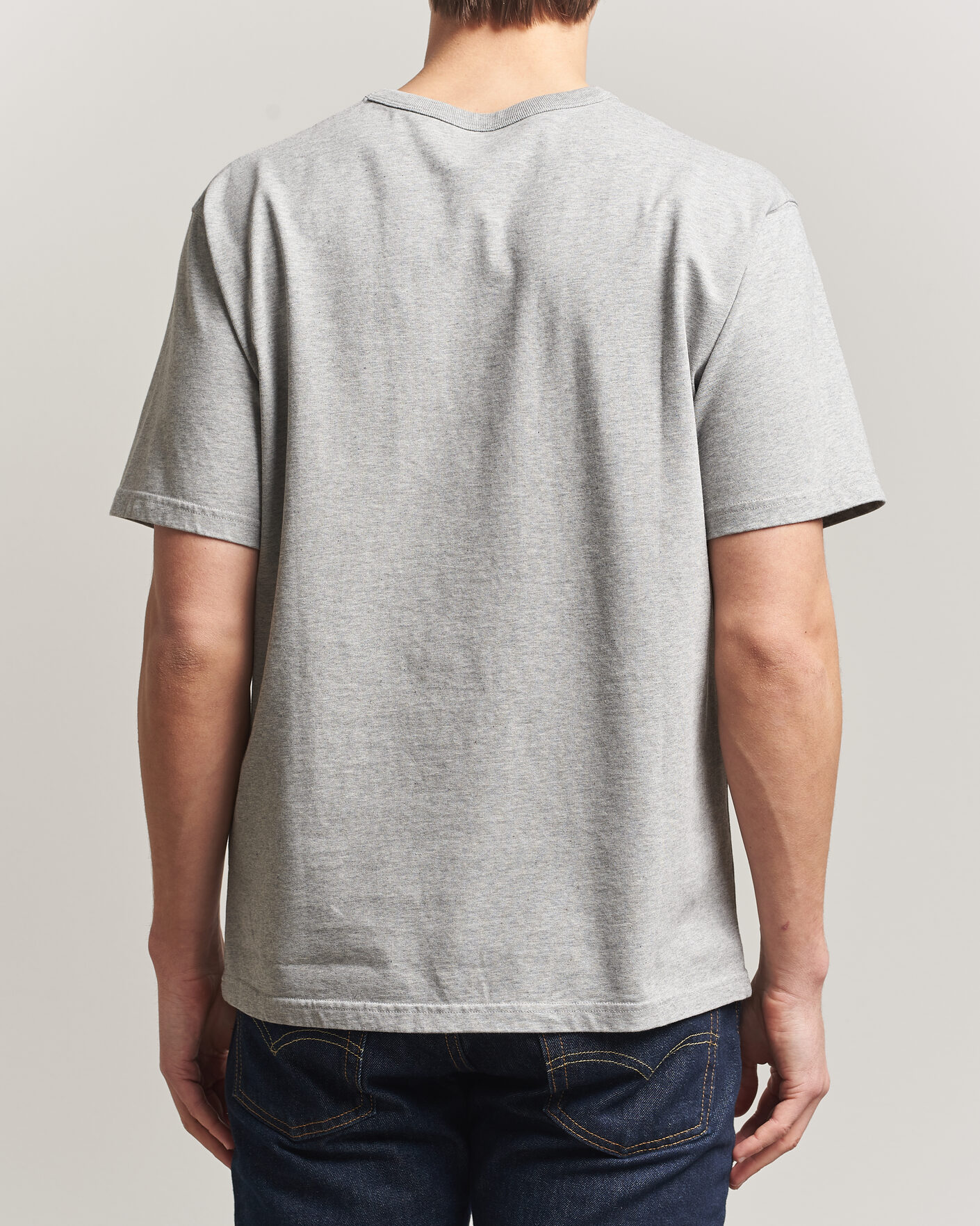 Heren | T-shirts | Pendleton | Heavyweight P Tee Ash Heather Grey