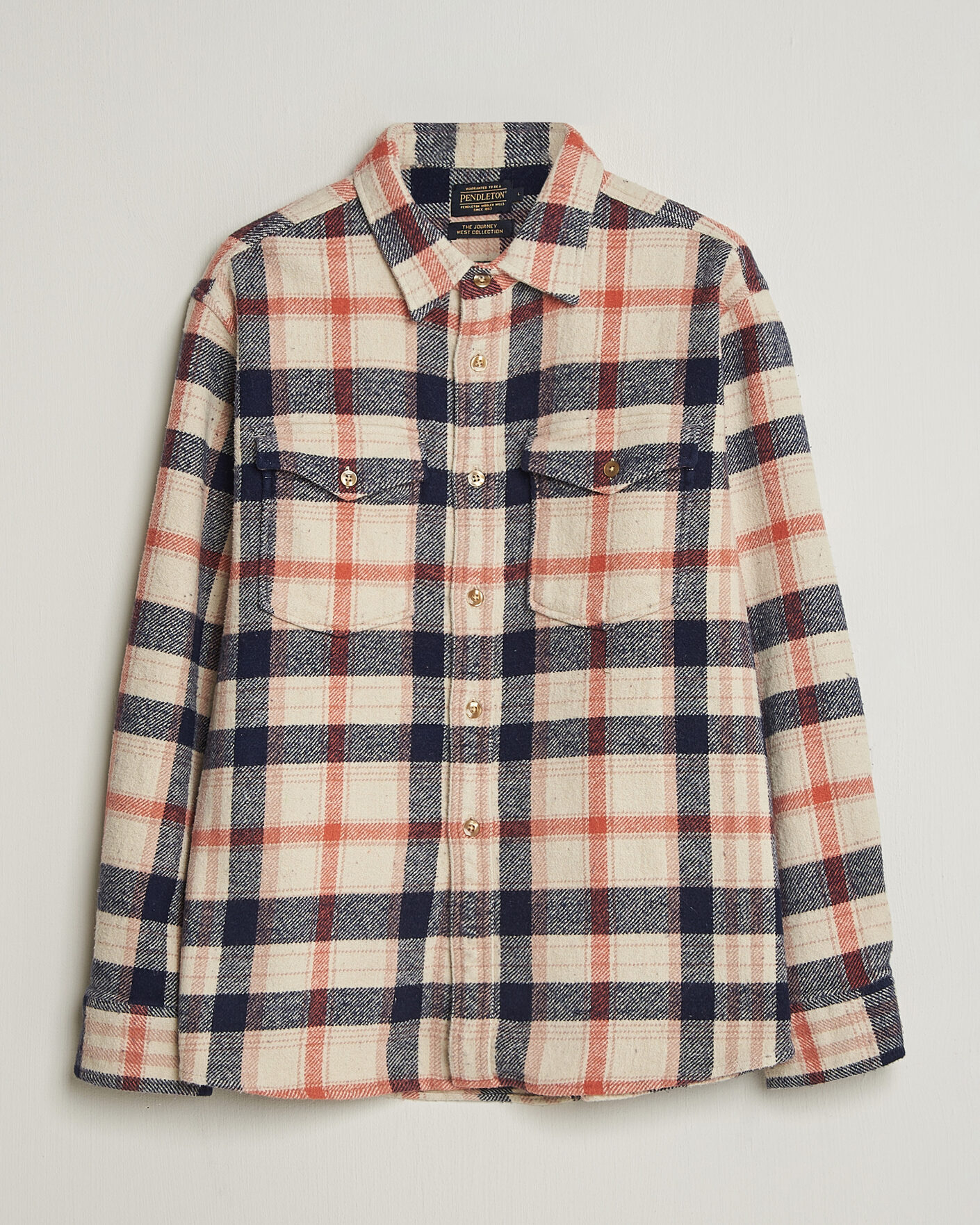 Heren | Overhemden | Pendleton | Big Pocket Shirt Silver Lining