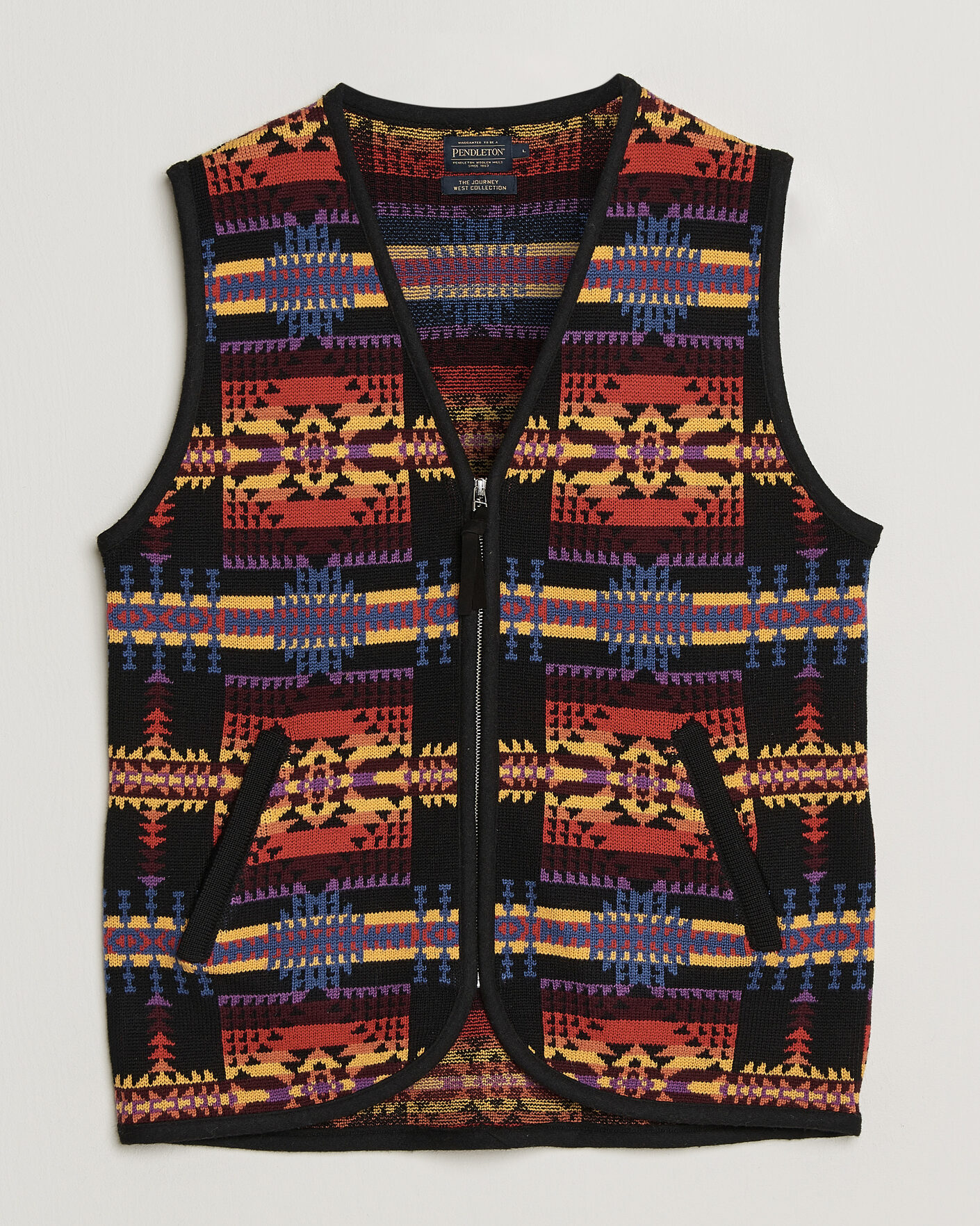 Heren | Truien | Pendleton | Jacquard Vest Black