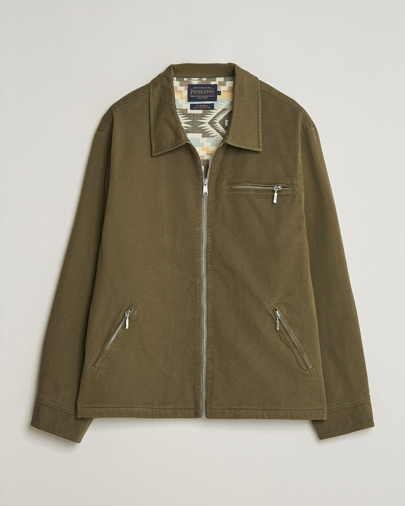 Homme | Manteaux Et Vestes | Pendleton | Blandet Lined Bomber Jacket Sage