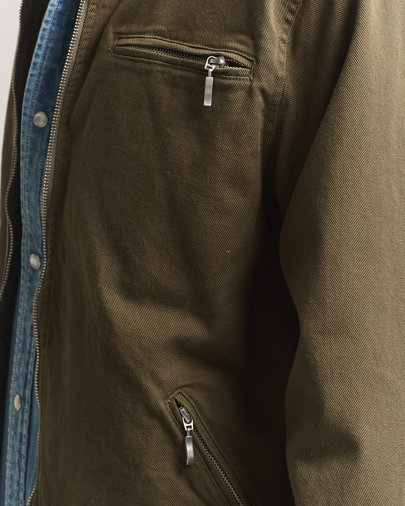 Homme | Manteaux Et Vestes | Pendleton | Blandet Lined Bomber Jacket Sage
