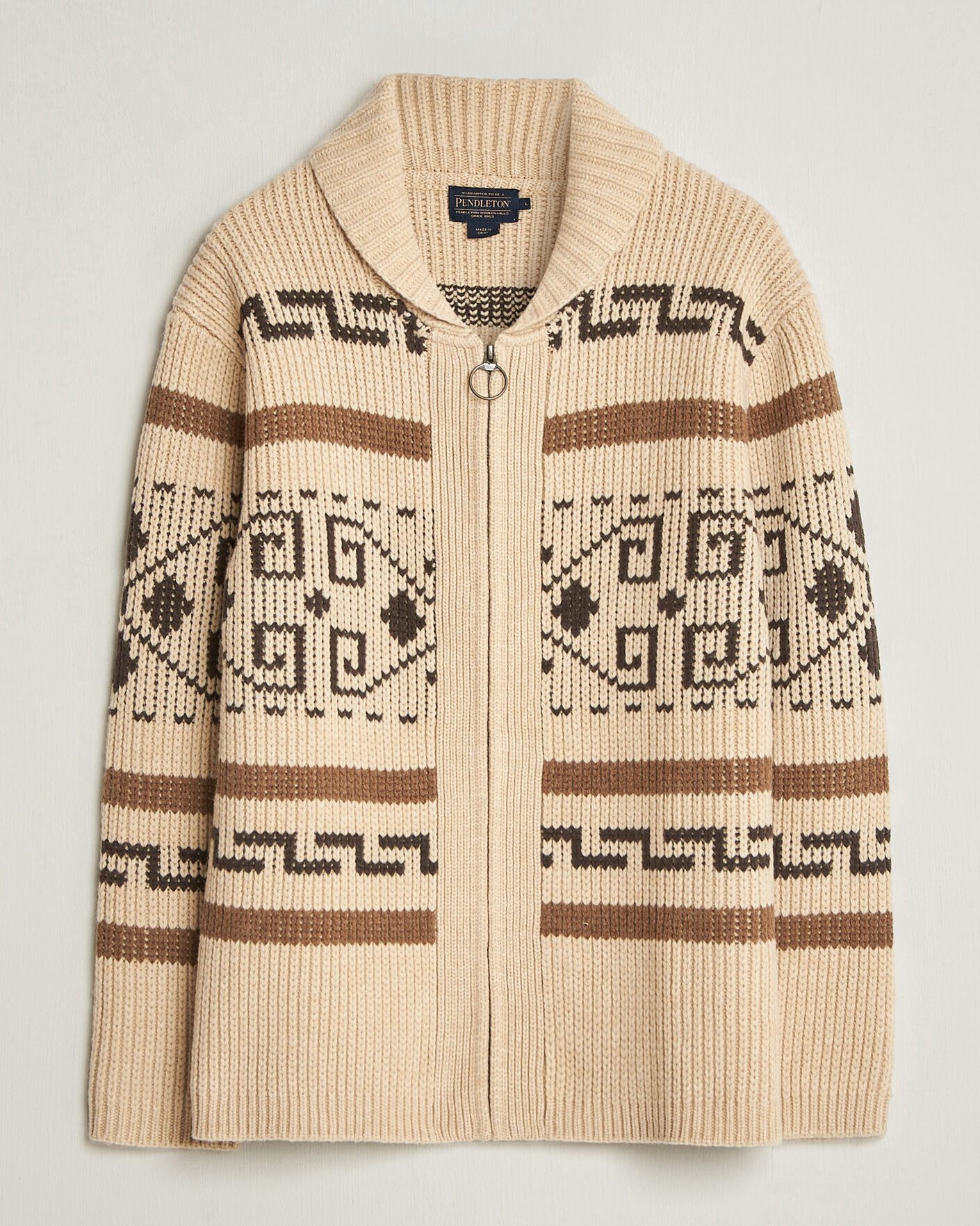 Homme | Pulls Et Tricots | Pendleton | Original Westerley Cardigan Tan/Brown