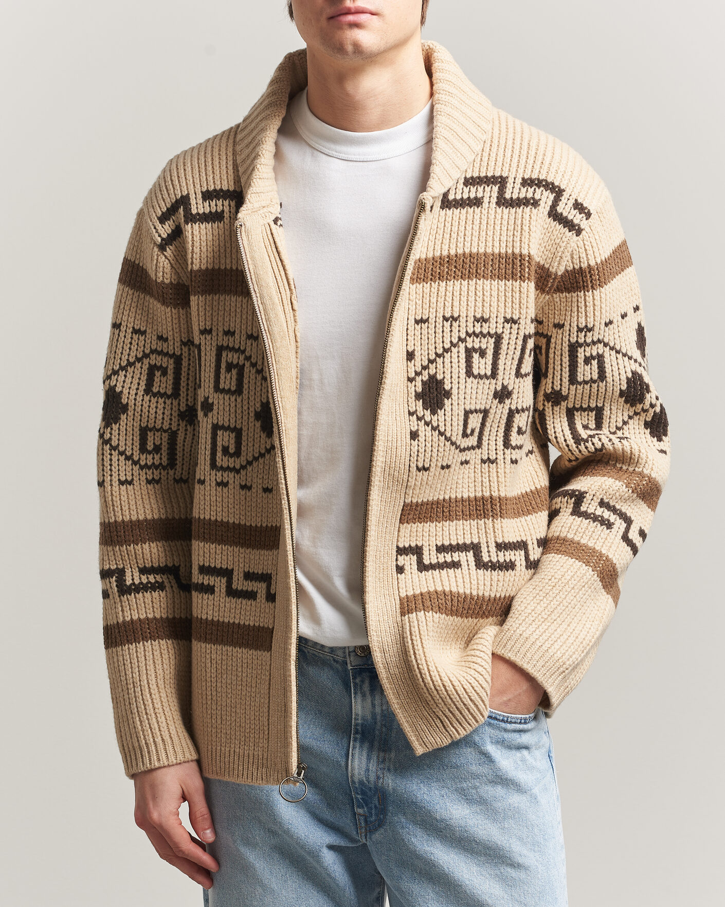 Homme | Pulls Et Tricots | Pendleton | Original Westerley Cardigan Tan/Brown