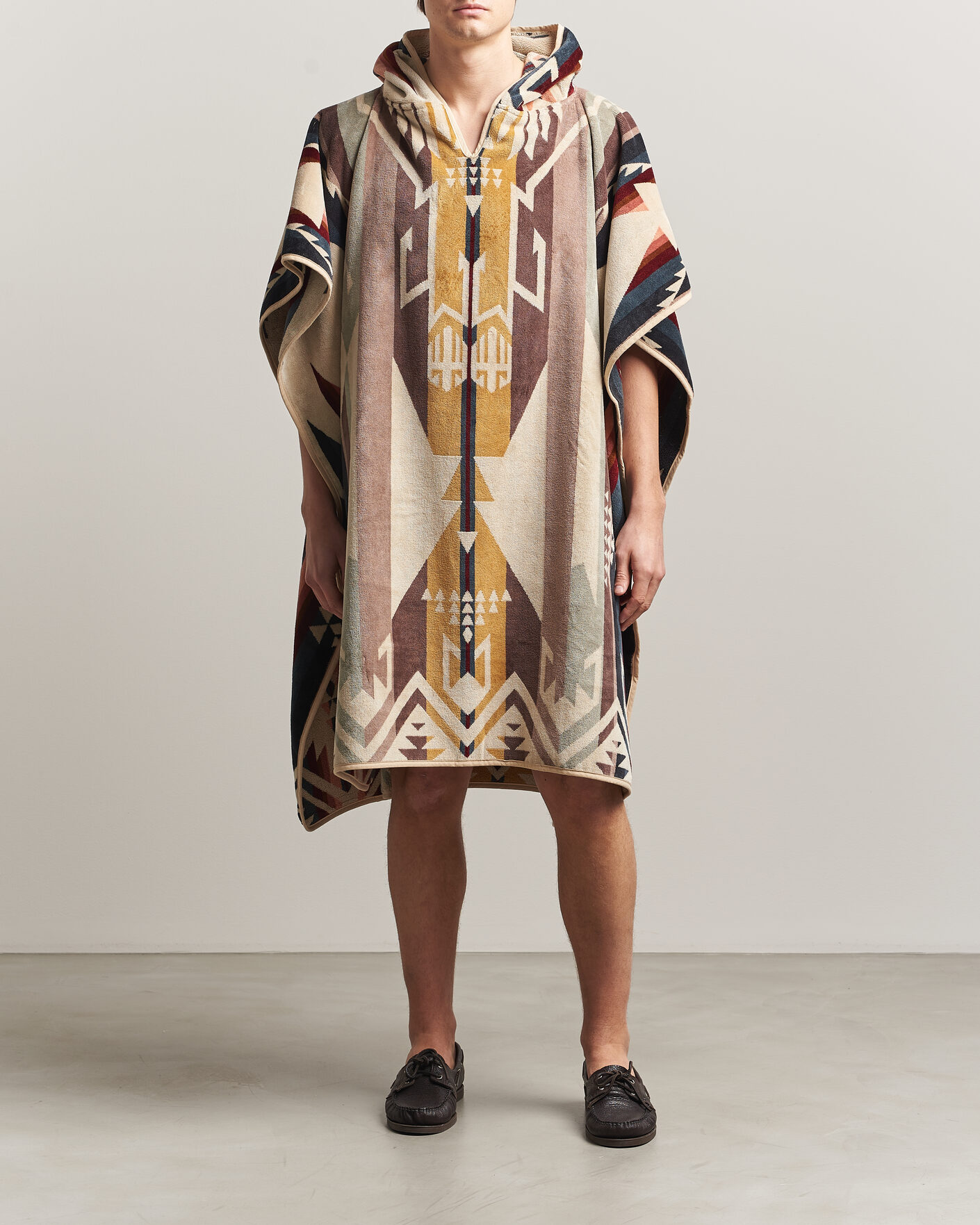 Homme | Pendleton Jacquard Hooded Towel White Sands Tan | Pendleton | Jacquard Hooded Towel White Sands Tan