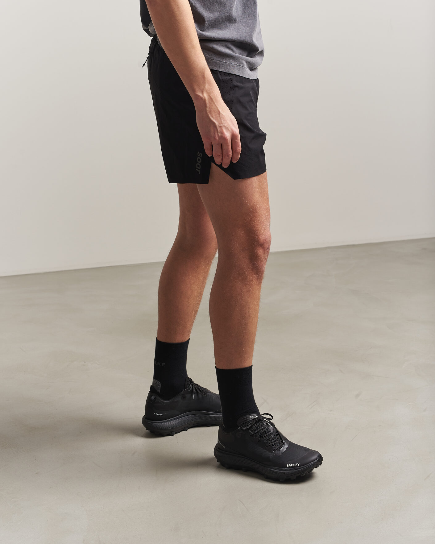 Heren | Hardloopschoenen | Satisfy | The Rocker Trail Shoes Jet Black