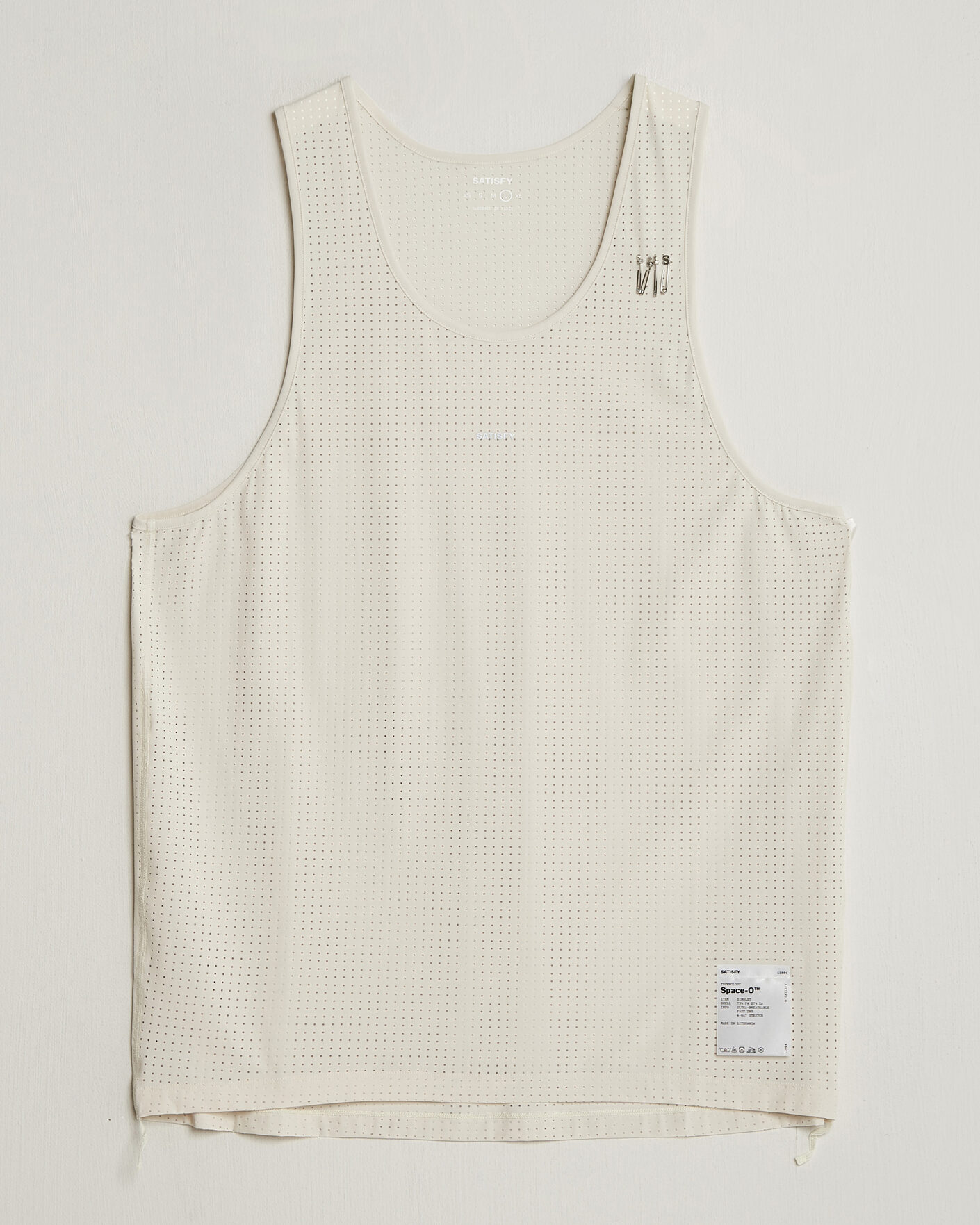 Heren | T-shirts | Satisfy | Space-O Singlet Chalk
