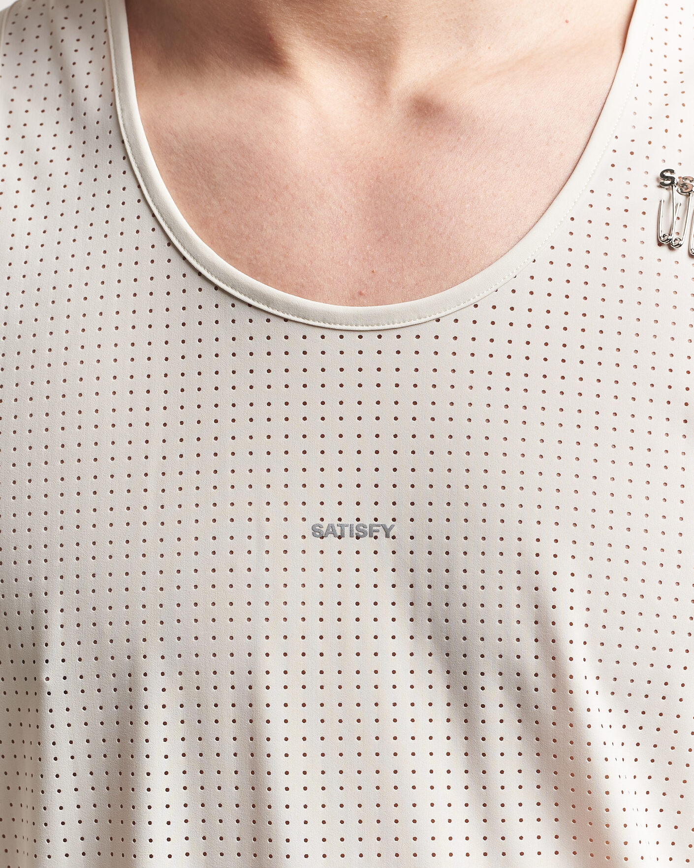 Homme | T-shirts | Satisfy | Space-O Singlet Chalk