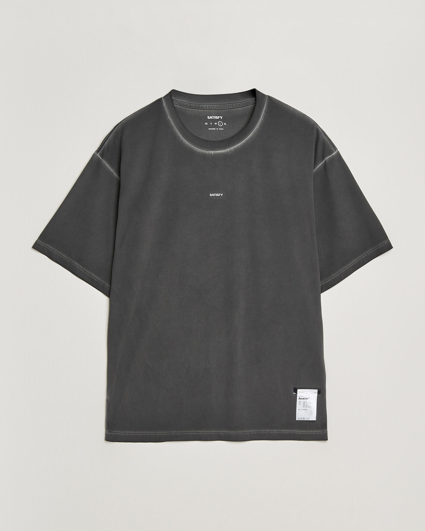 Homme | T-shirts | Satisfy | AuraLite T-Shirt Pigment Black