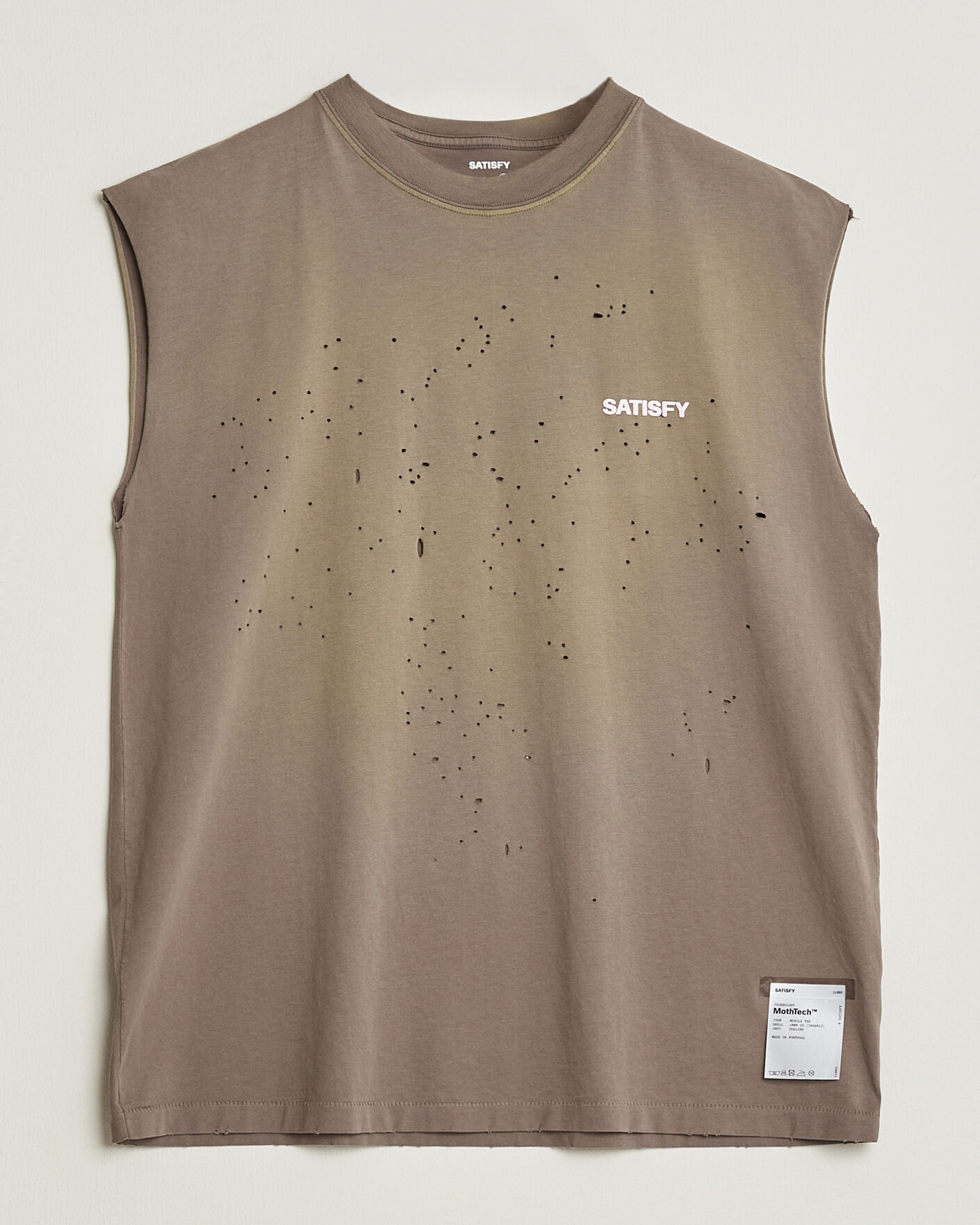 Heren | T-shirts | Satisfy | MothTech Muscle Tee Sun Bleached Falcon