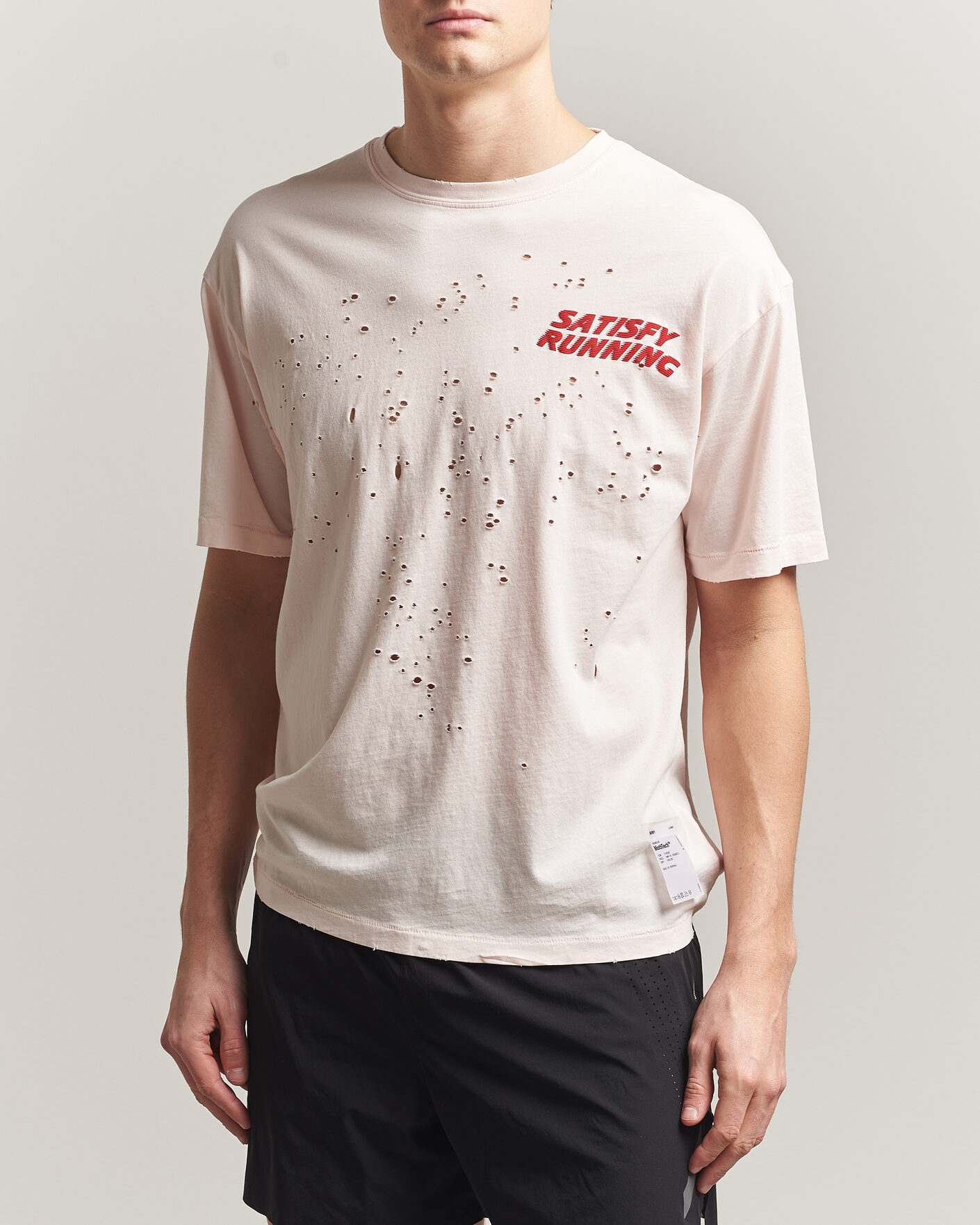 Heren | T-shirts | Satisfy | MothTech T-Shirt Sun Bleached Rosewater