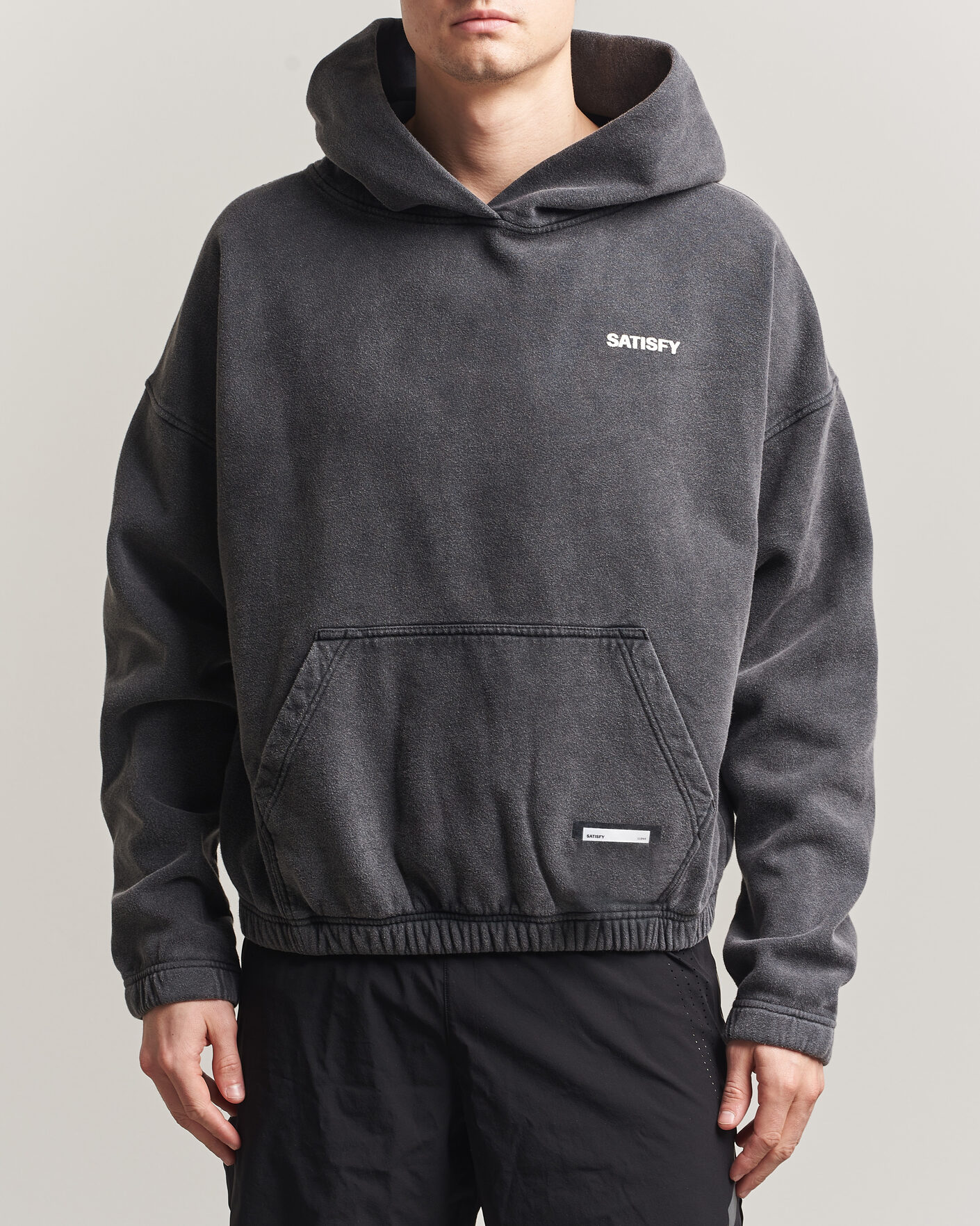Heren | Truien | Satisfy | SoftCell Hoodie Aged Black