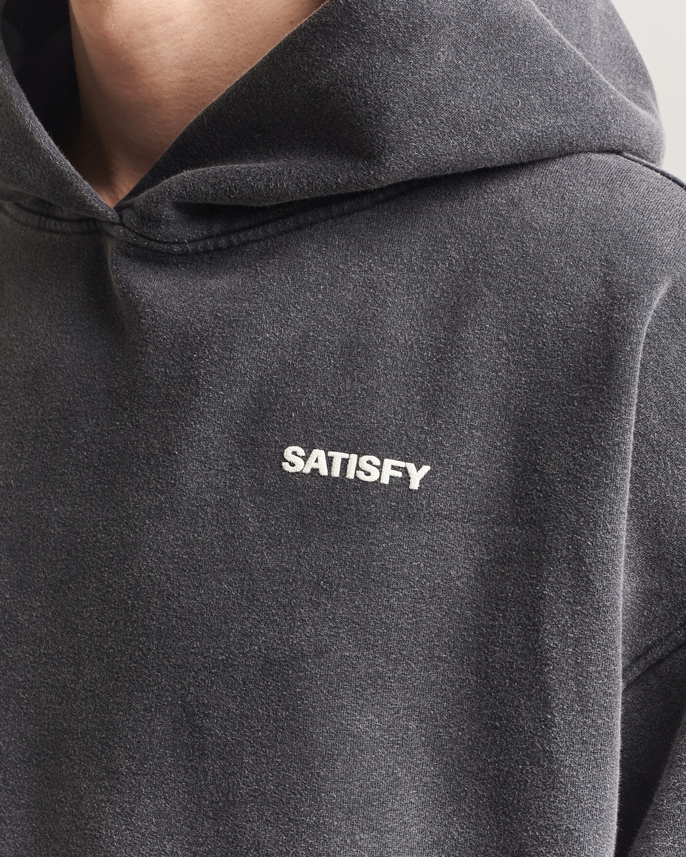 Heren | Truien | Satisfy | SoftCell Hoodie Aged Black
