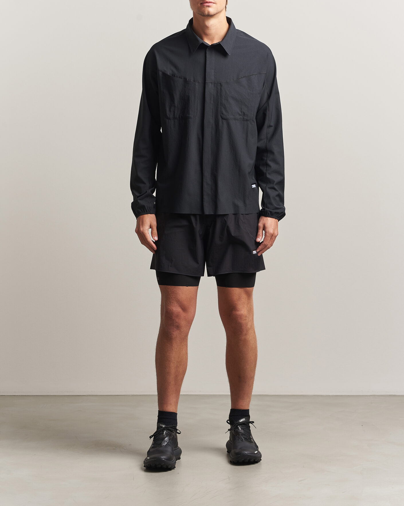 Homme | Shorts | Satisfy | Rippy Cordura 5 Inch Shorts Black