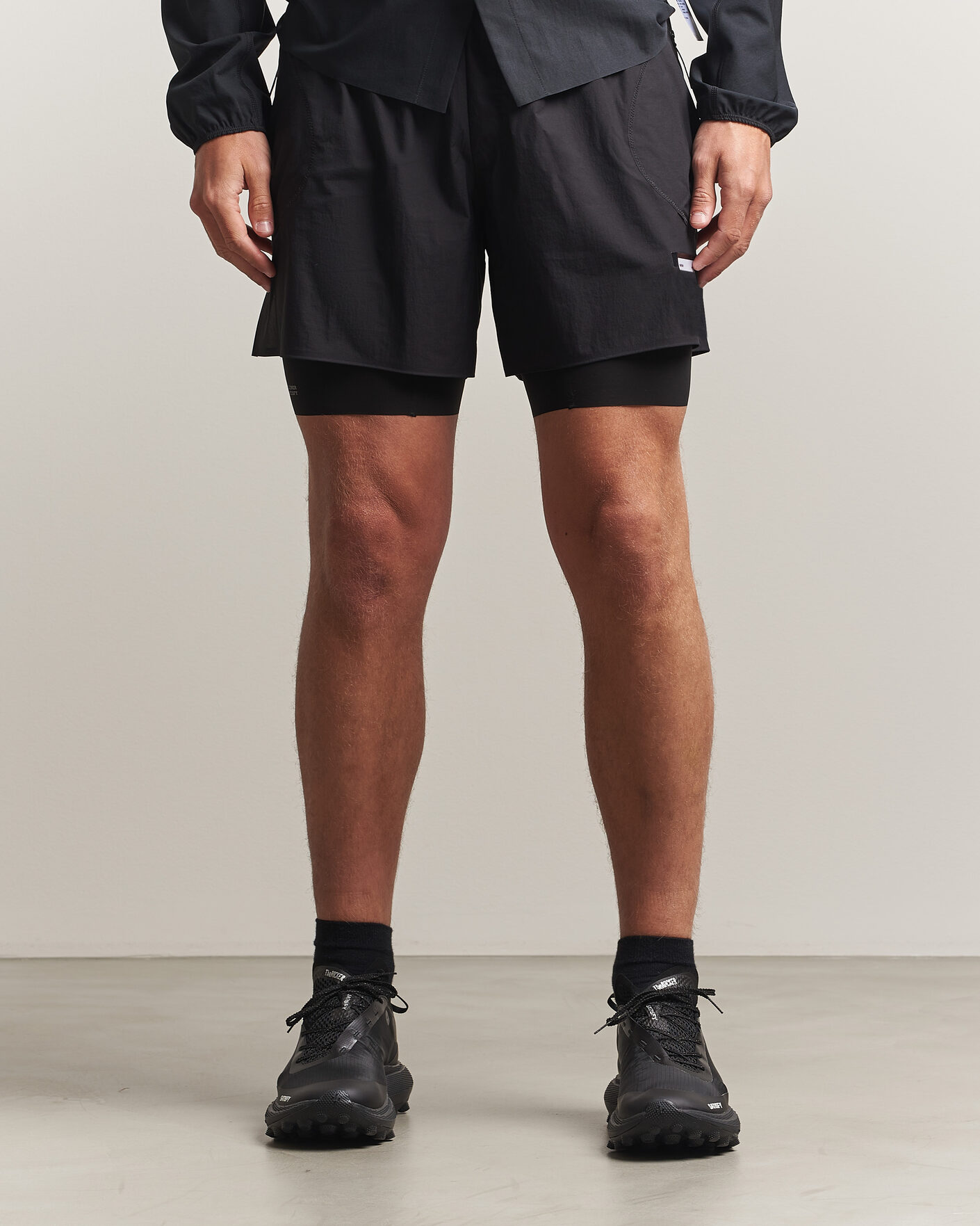 Homme | Shorts | Satisfy | Rippy Cordura 5 Inch Shorts Black
