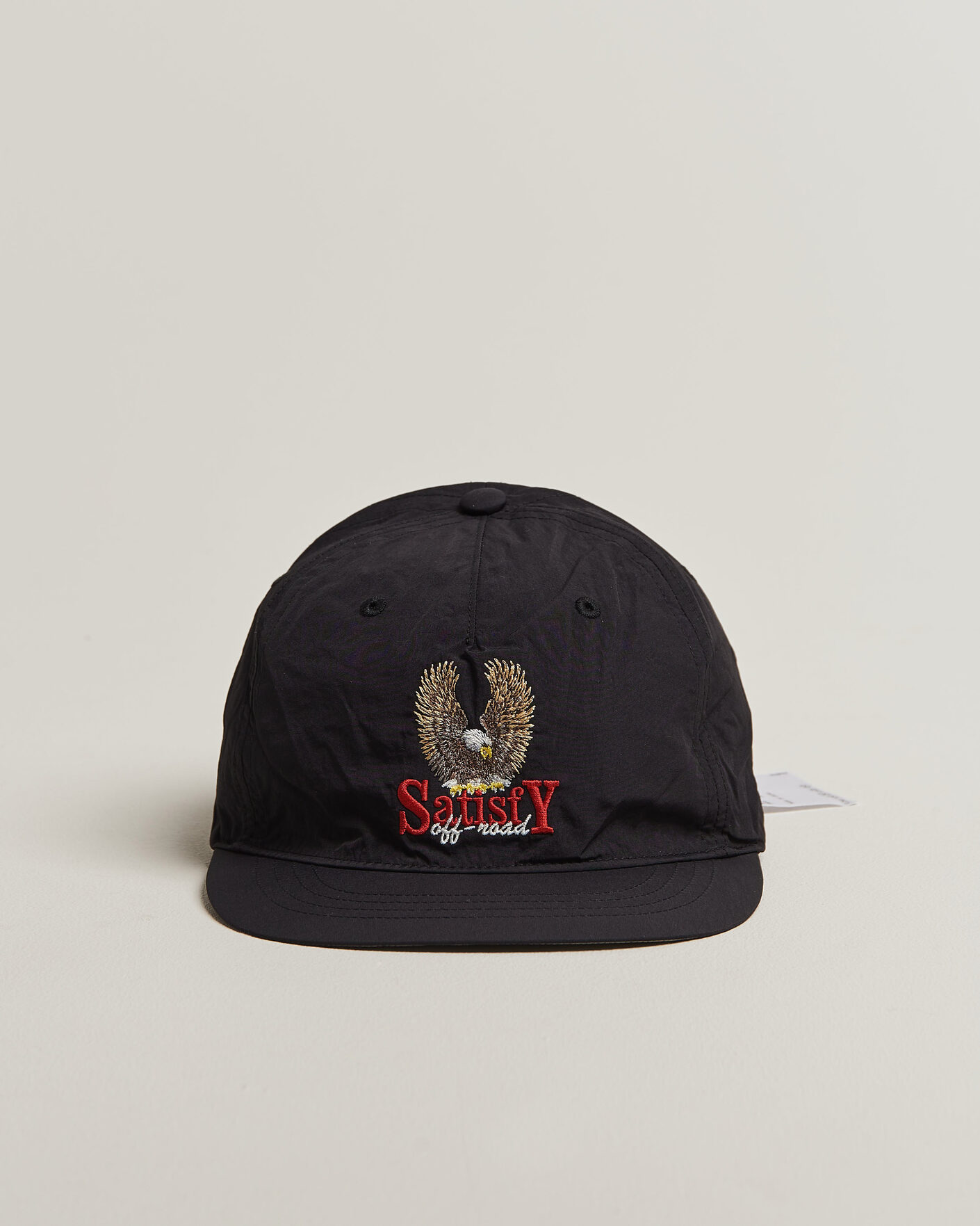 Heren | Hoeden en petten | Satisfy | FliteSilk 5 Panel Cap Black Eagle