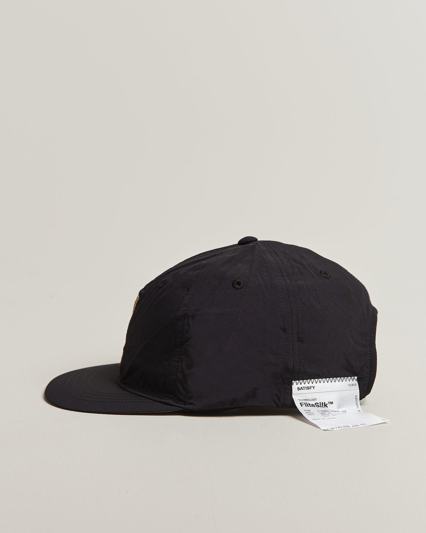 Heren | Hoeden en petten | Satisfy | FliteSilk 5 Panel Cap Black Eagle