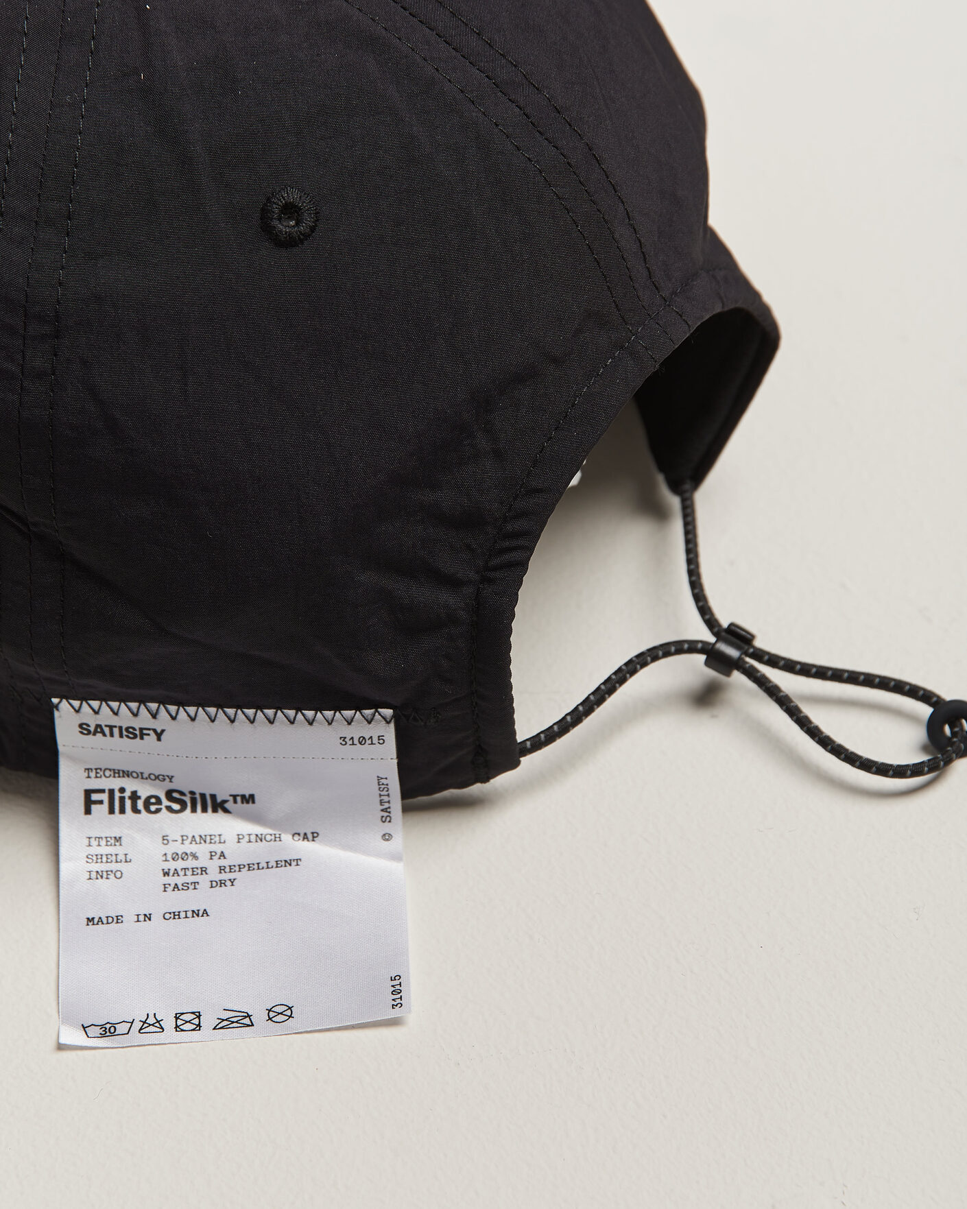 Heren | Hoeden en petten | Satisfy | FliteSilk 5 Panel Cap Black Eagle