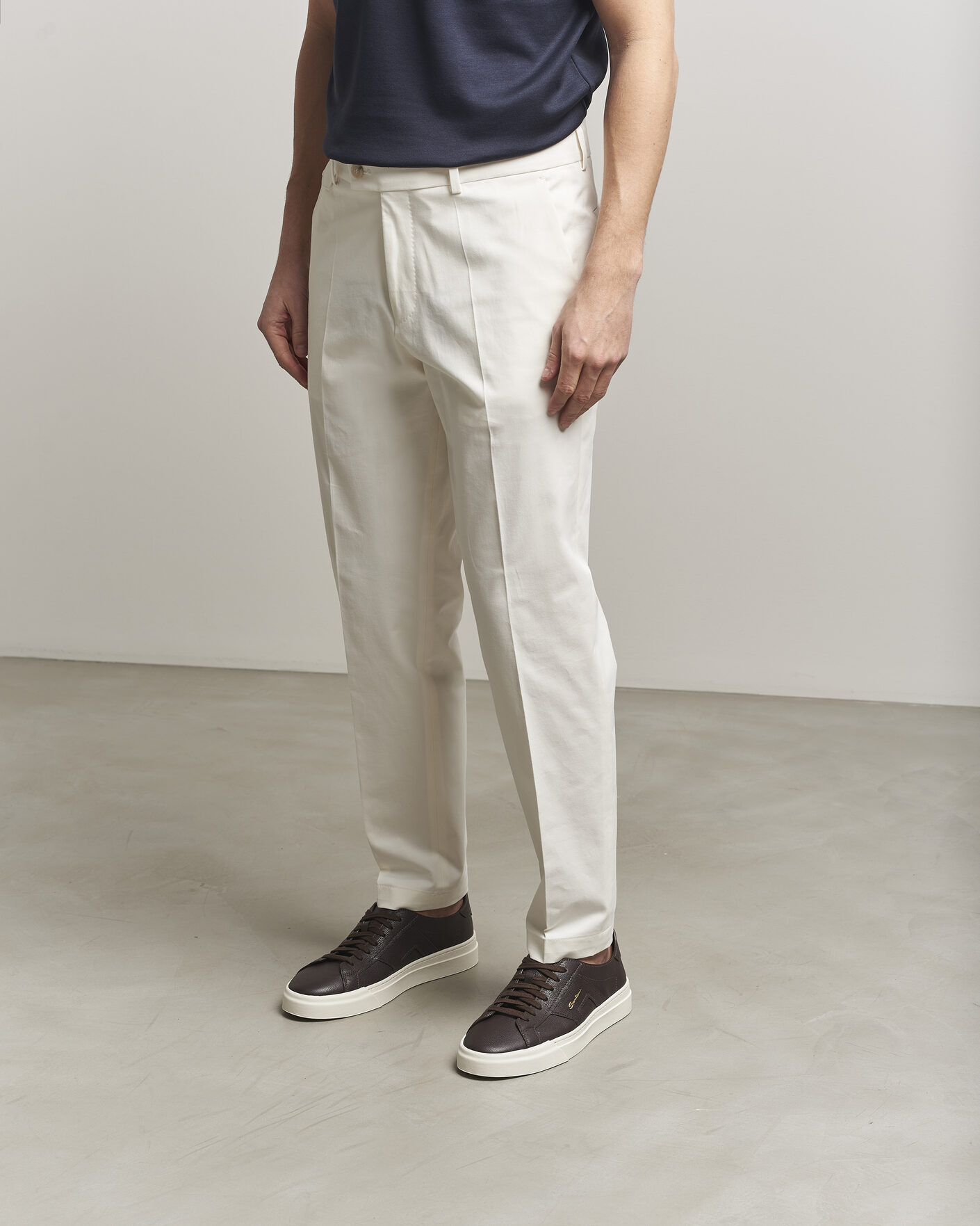 Heren | Sneakers | Santoni | Double Buckle Sneakers Dark Brown Calf