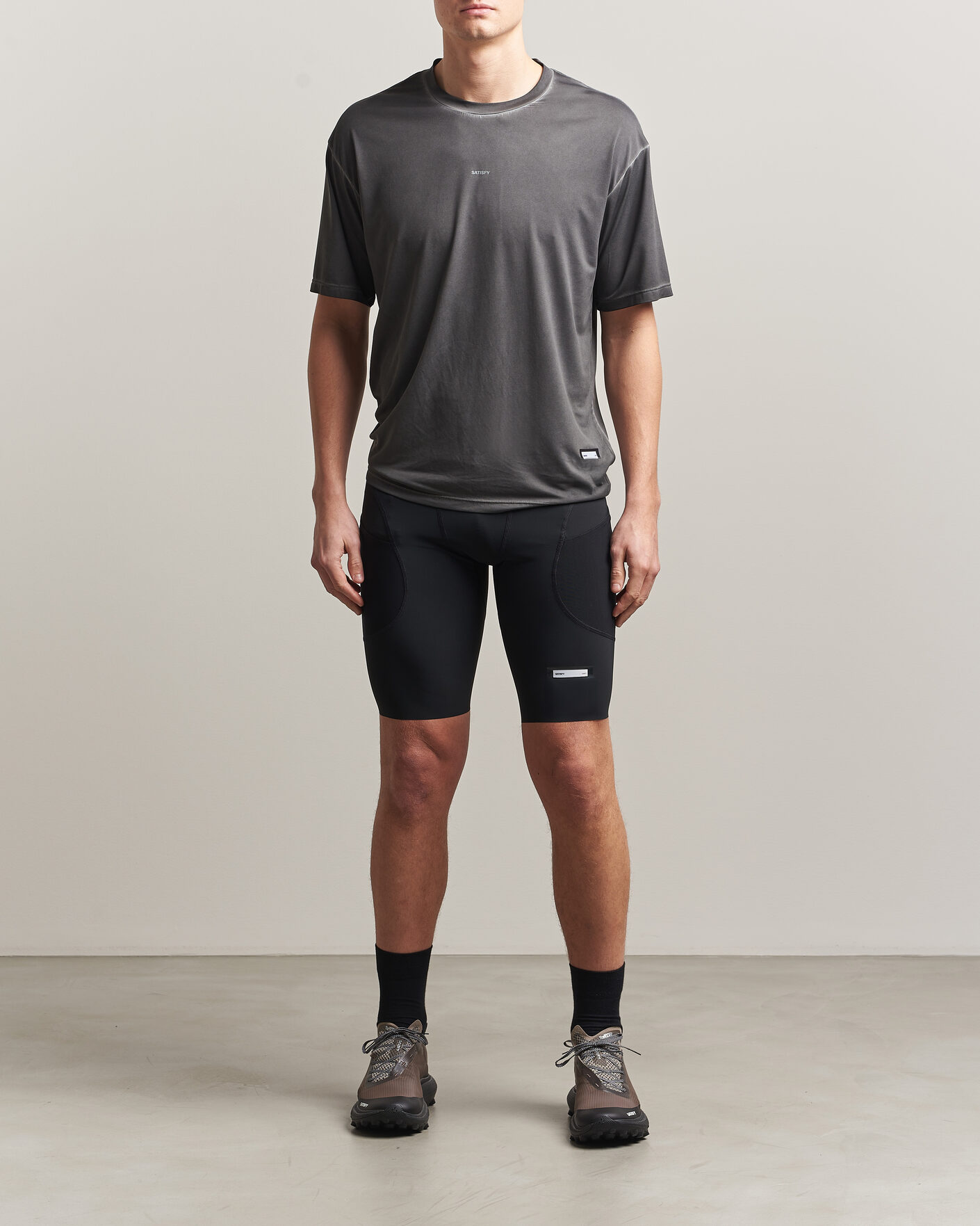Heren | Korte broek | Satisfy | TechSilk Evo 9 Half Tight Black