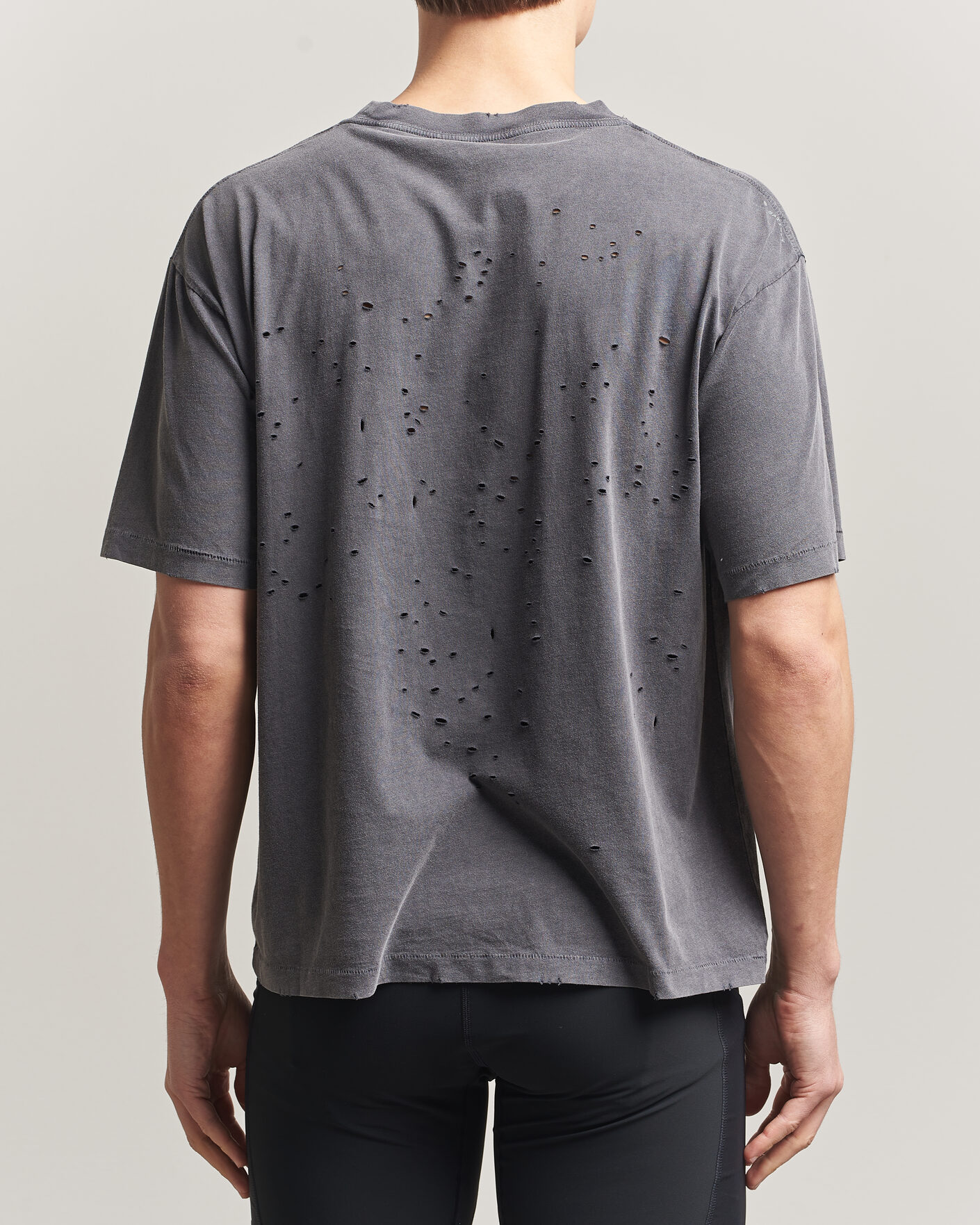 Heren | T-shirts | Satisfy | MothTech Small Logo T-Shirt Aged Black