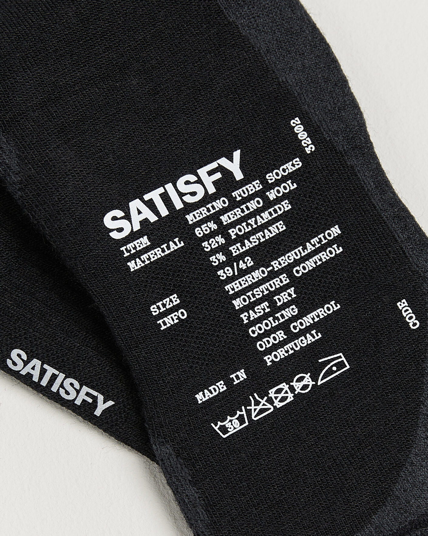 Heren | Ondergoed | Satisfy | Merino Tube Socks Black