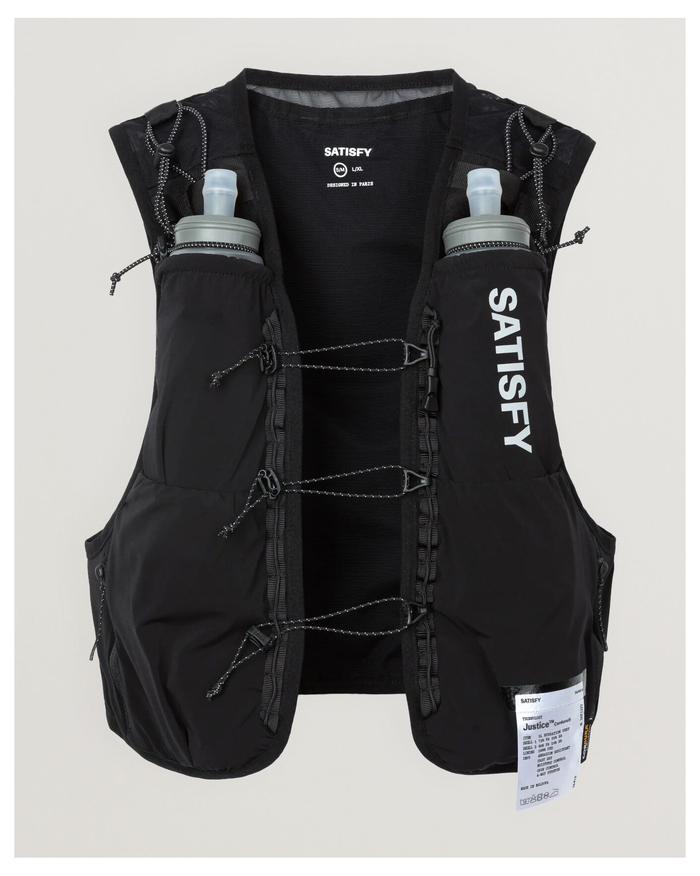 Heren | Actieve accessoires | Satisfy | Justice Cordura Hydration Vest 5L Black