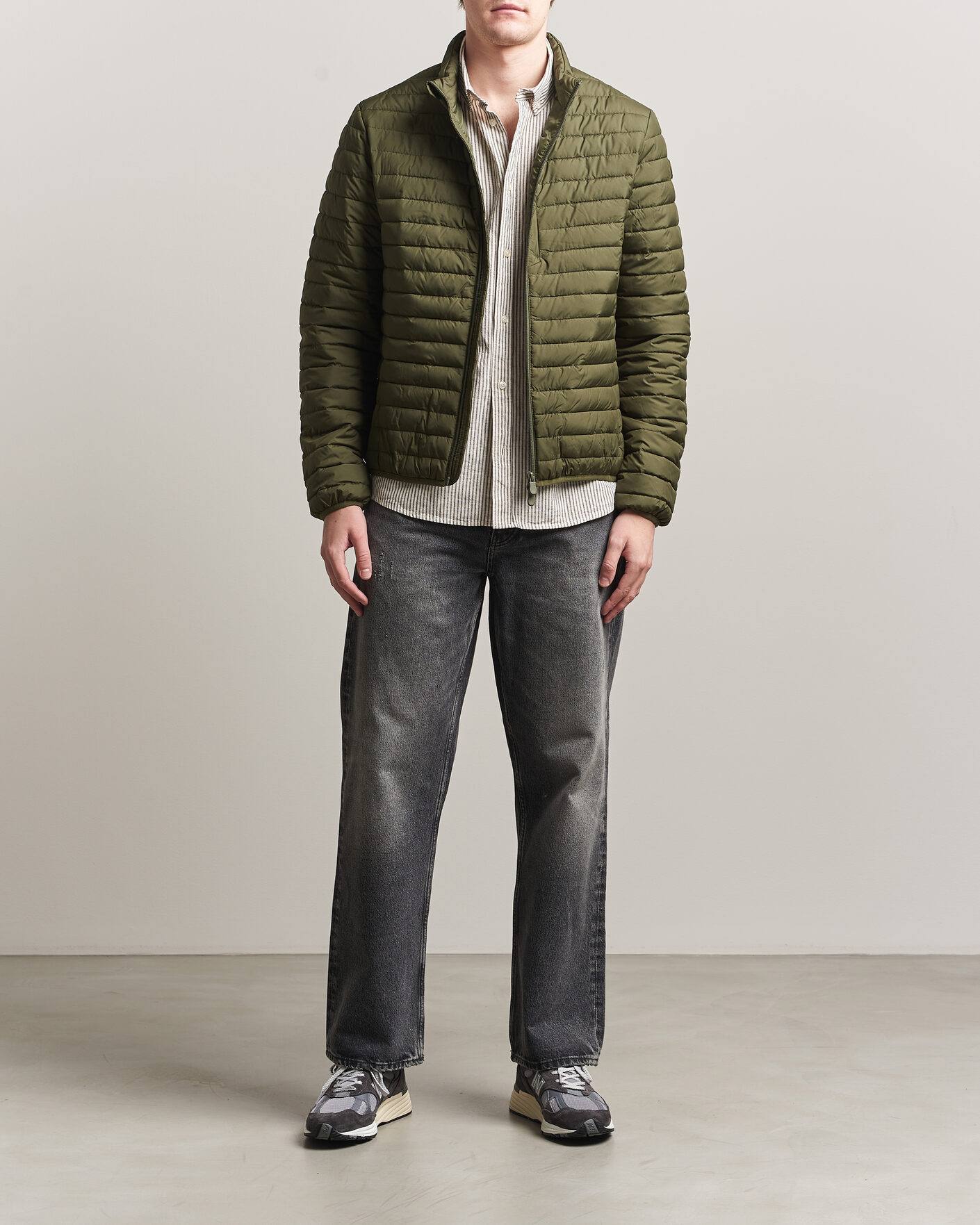 Heren | Jassen | Save The Duck | Cole Lightweight Padded Jacket  Snake Green