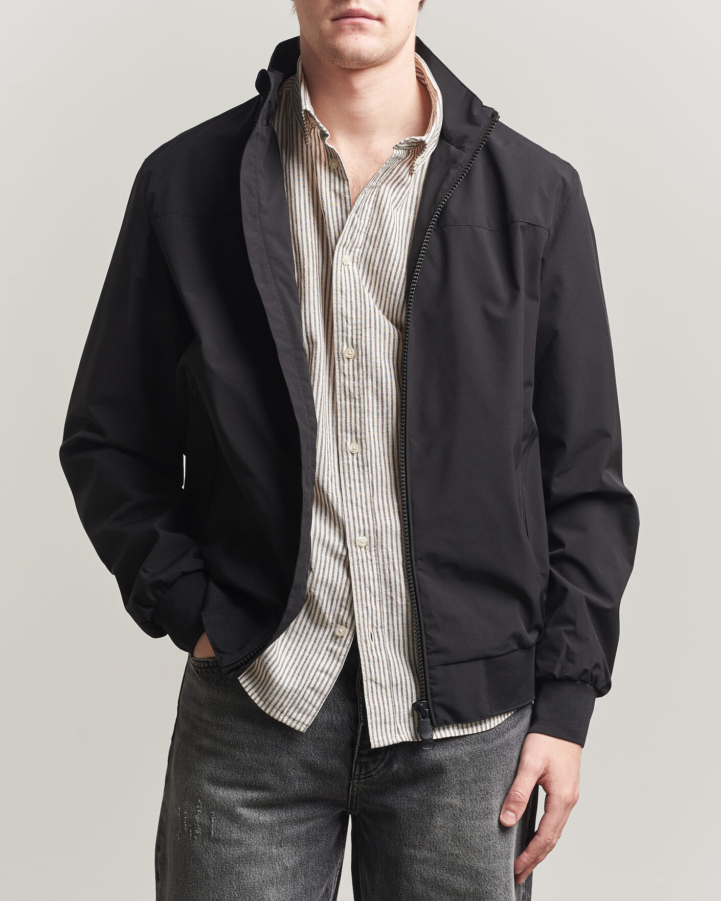 Heren | Jassen | Save The Duck | Finlay Nylon Harrington Jacket Black