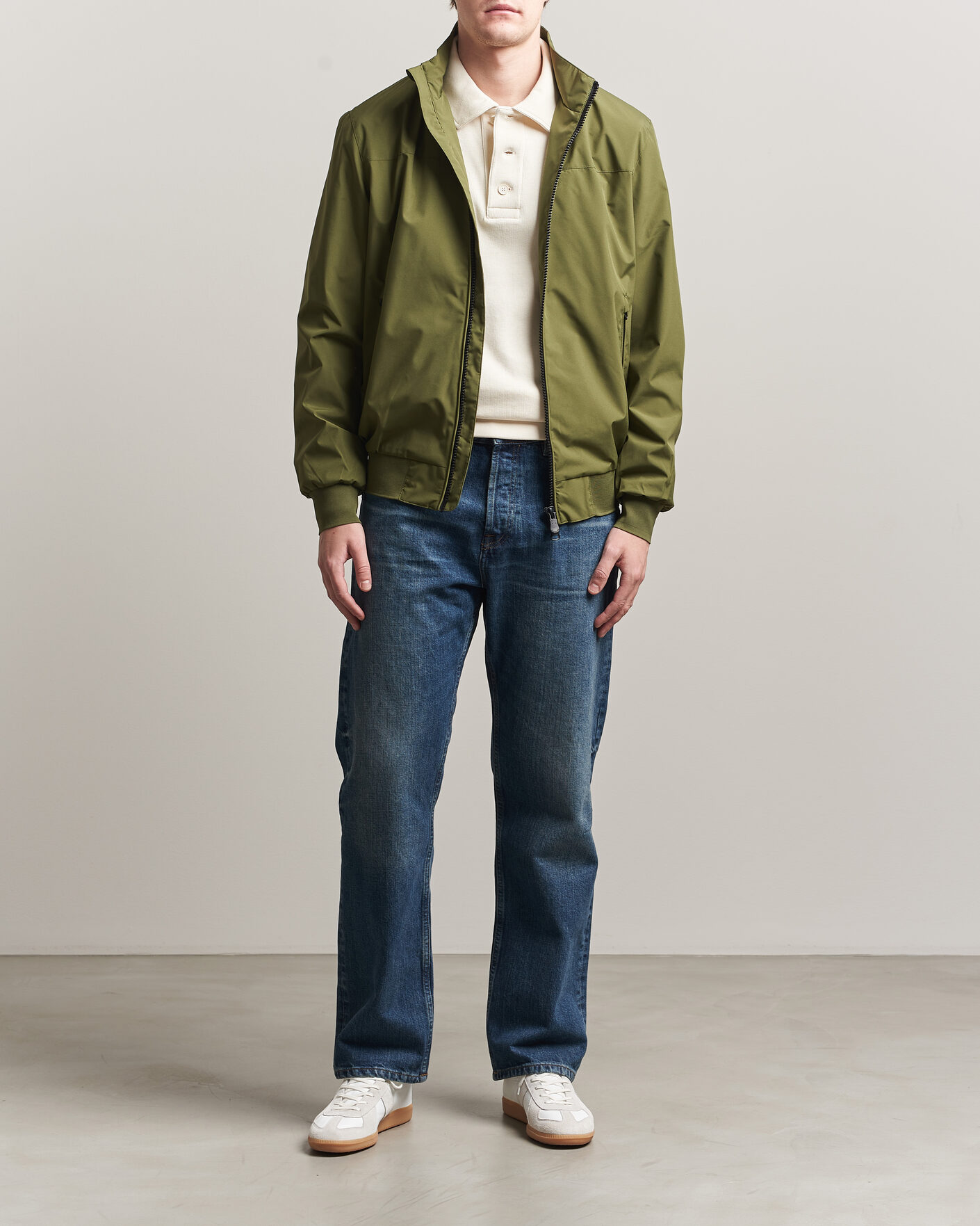 Homme | Manteaux Et Vestes | Save The Duck | Finlay Nylon Harrington Jacket Dusty Olive