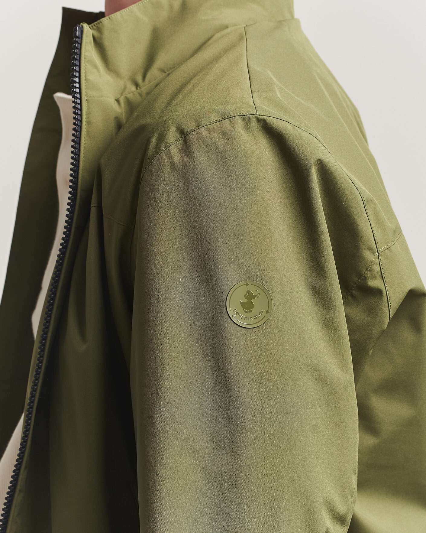 Heren | Jassen | Save The Duck | Finlay Nylon Harrington Jacket Dusty Olive