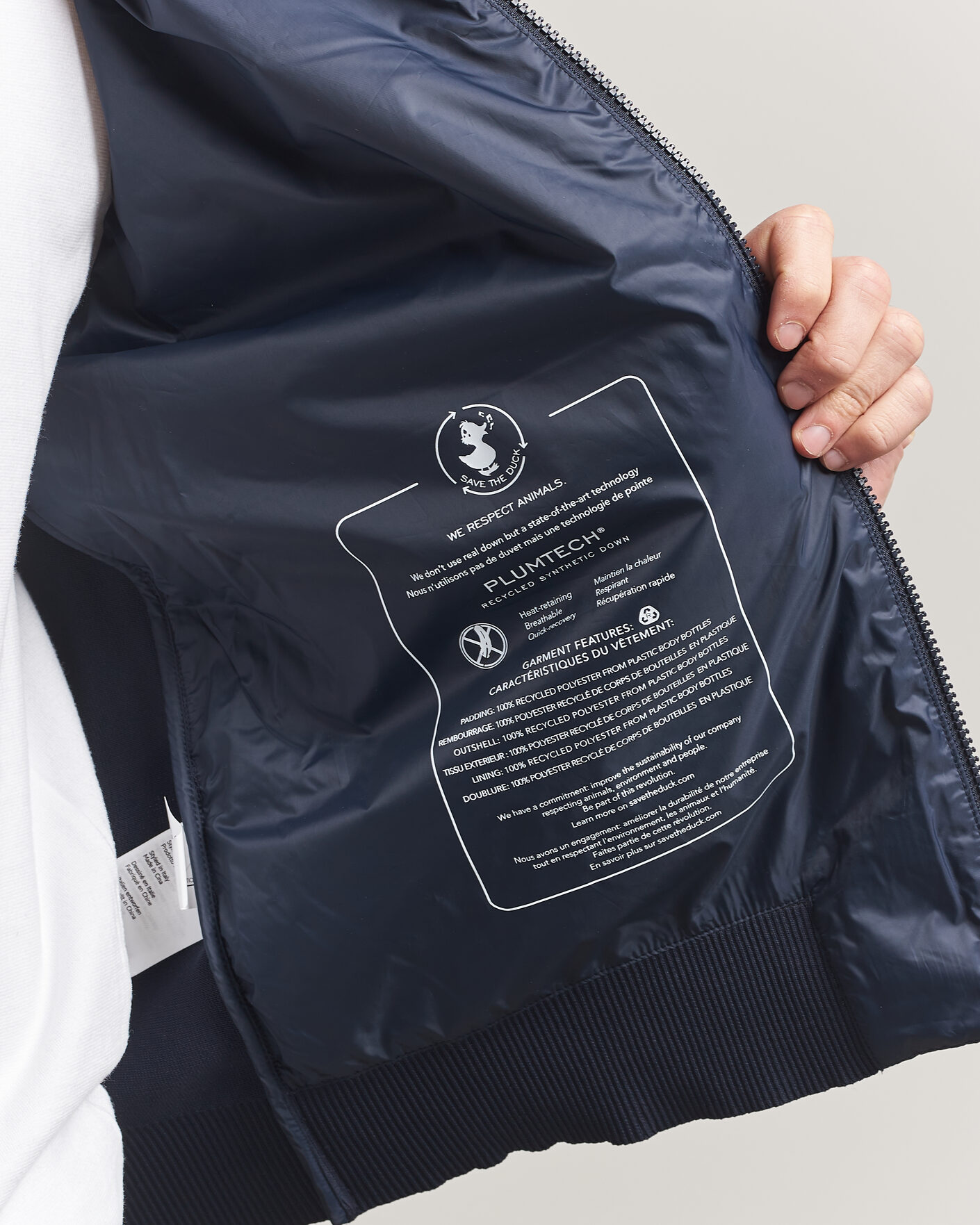 Heren | Jassen | Save The Duck | Alfo Hybrid Jacket Navy Blue