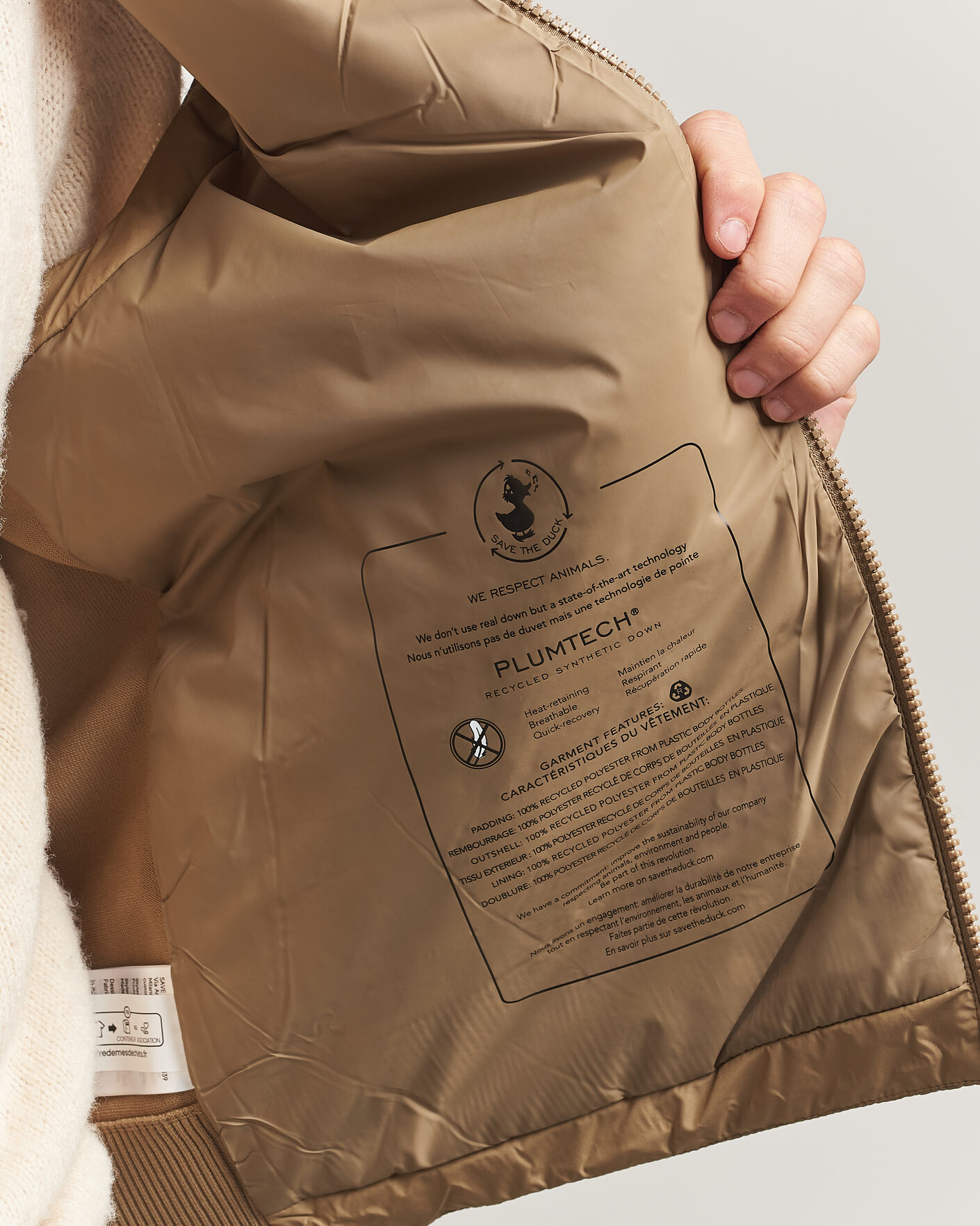 Heren | Gilets | Save The Duck | Orris Hybrid Vest Khaki Brown