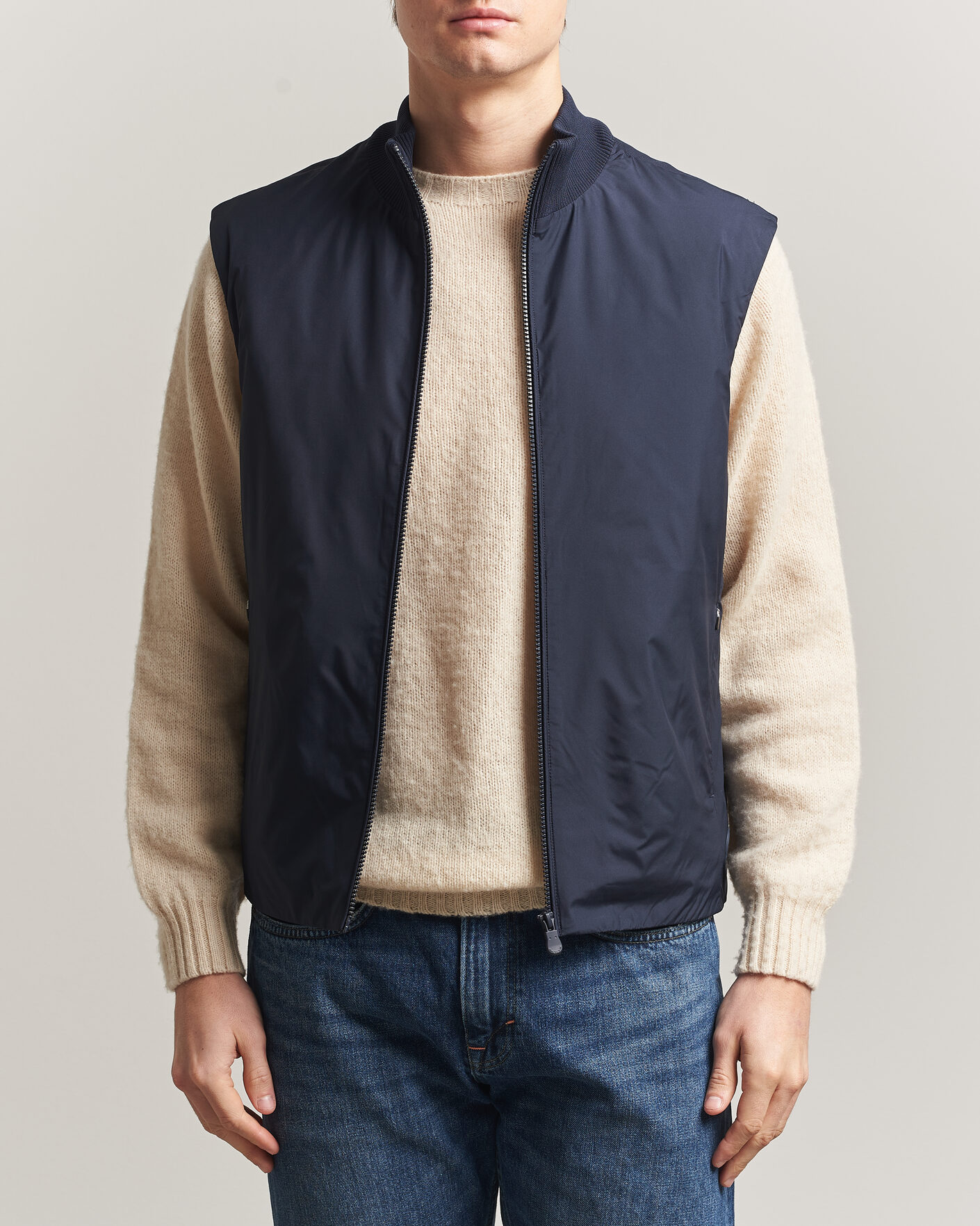 Heren | Gilets | Save The Duck | Orris Hybrid Vest Navy Blue