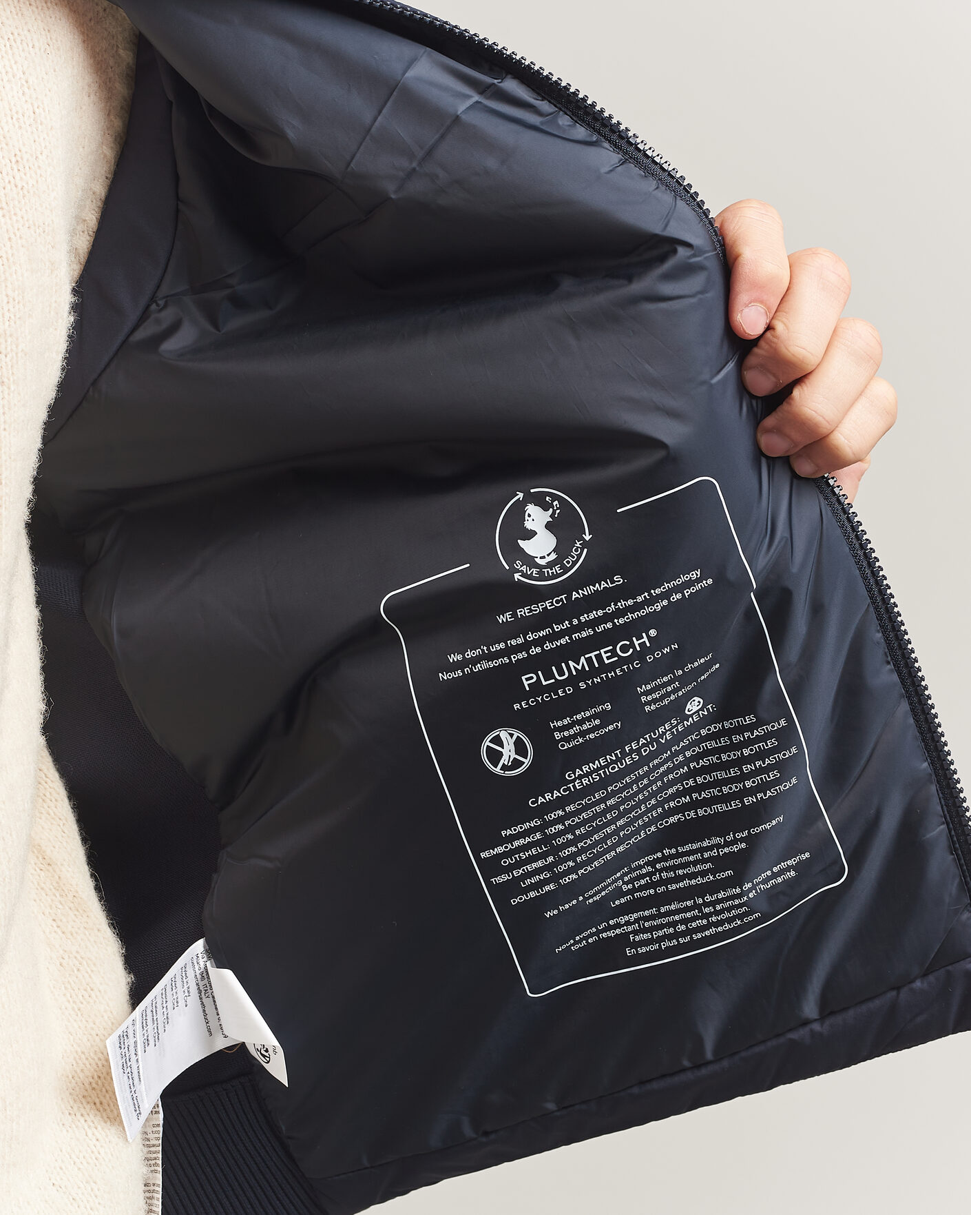 Heren | Gilets | Save The Duck | Orris Hybrid Vest Navy Blue