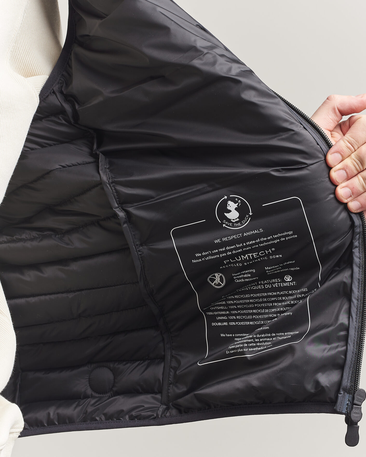 Homme | Gilets | Save The Duck | Dave Lightweight Padded Vest Black