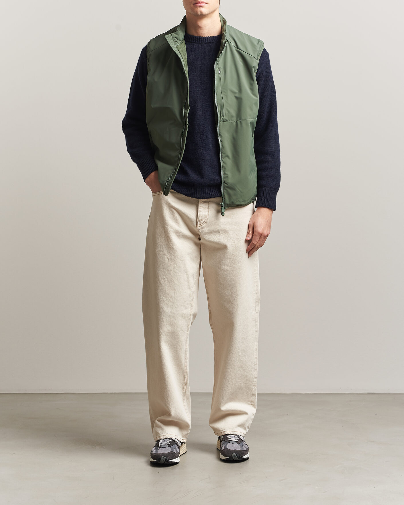 Homme | Gilets | Save The Duck | Joe Wind/Water Resistant Vest Thyme Green