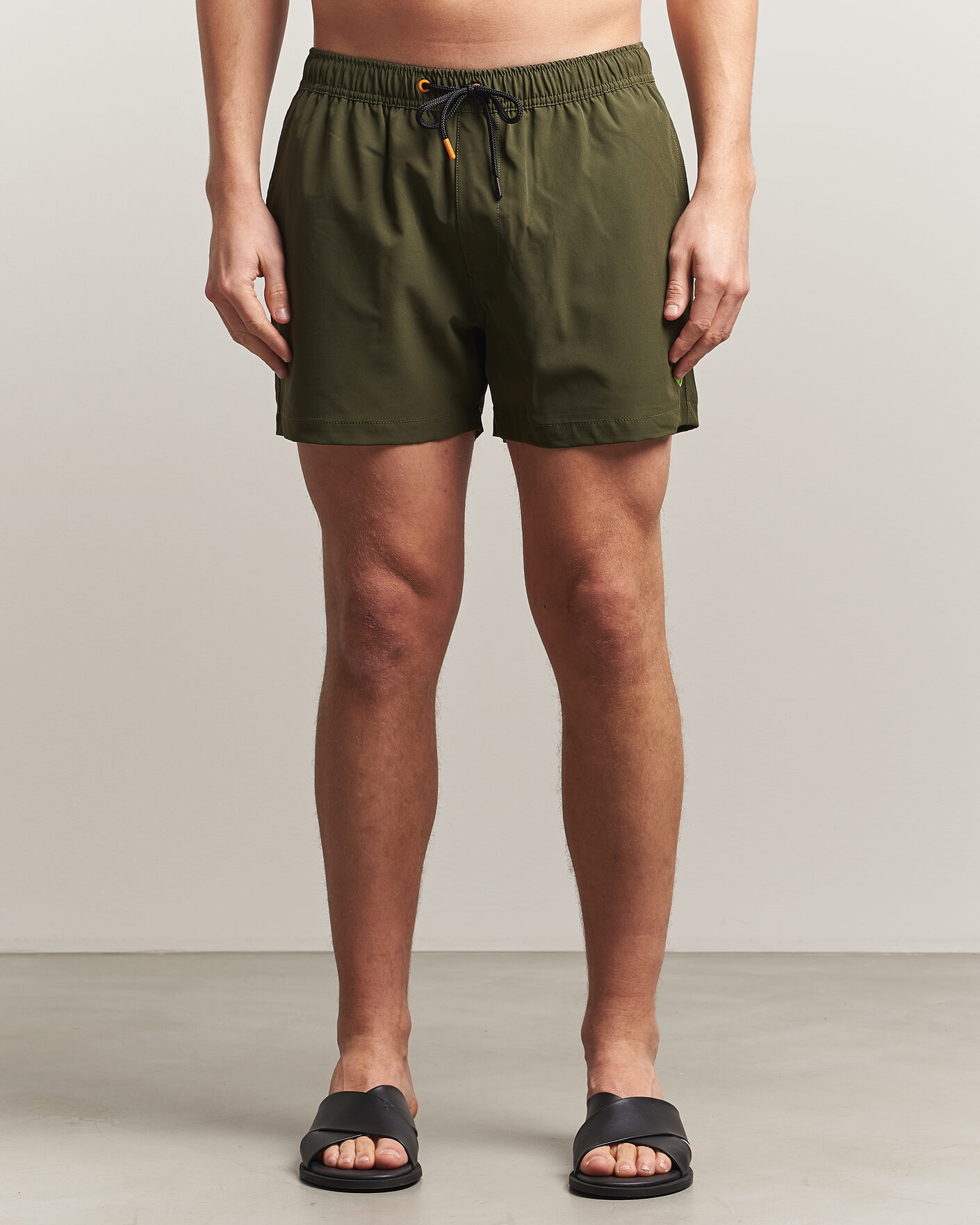 Homme | Maillots De Bain | Save The Duck | Plain Drawstring Swimshorts Snake Green
